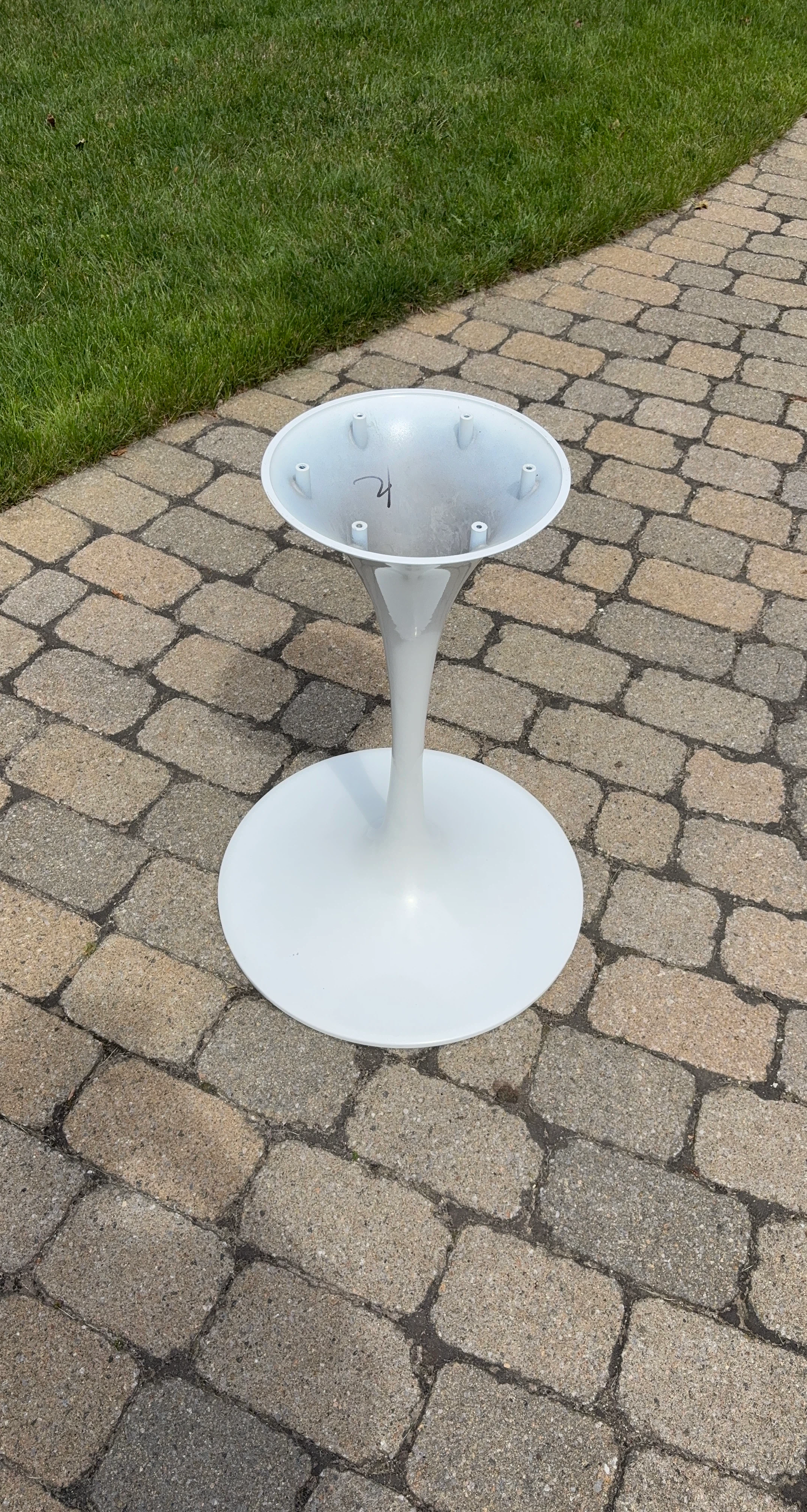 White Tulip Base Stool/Table Base