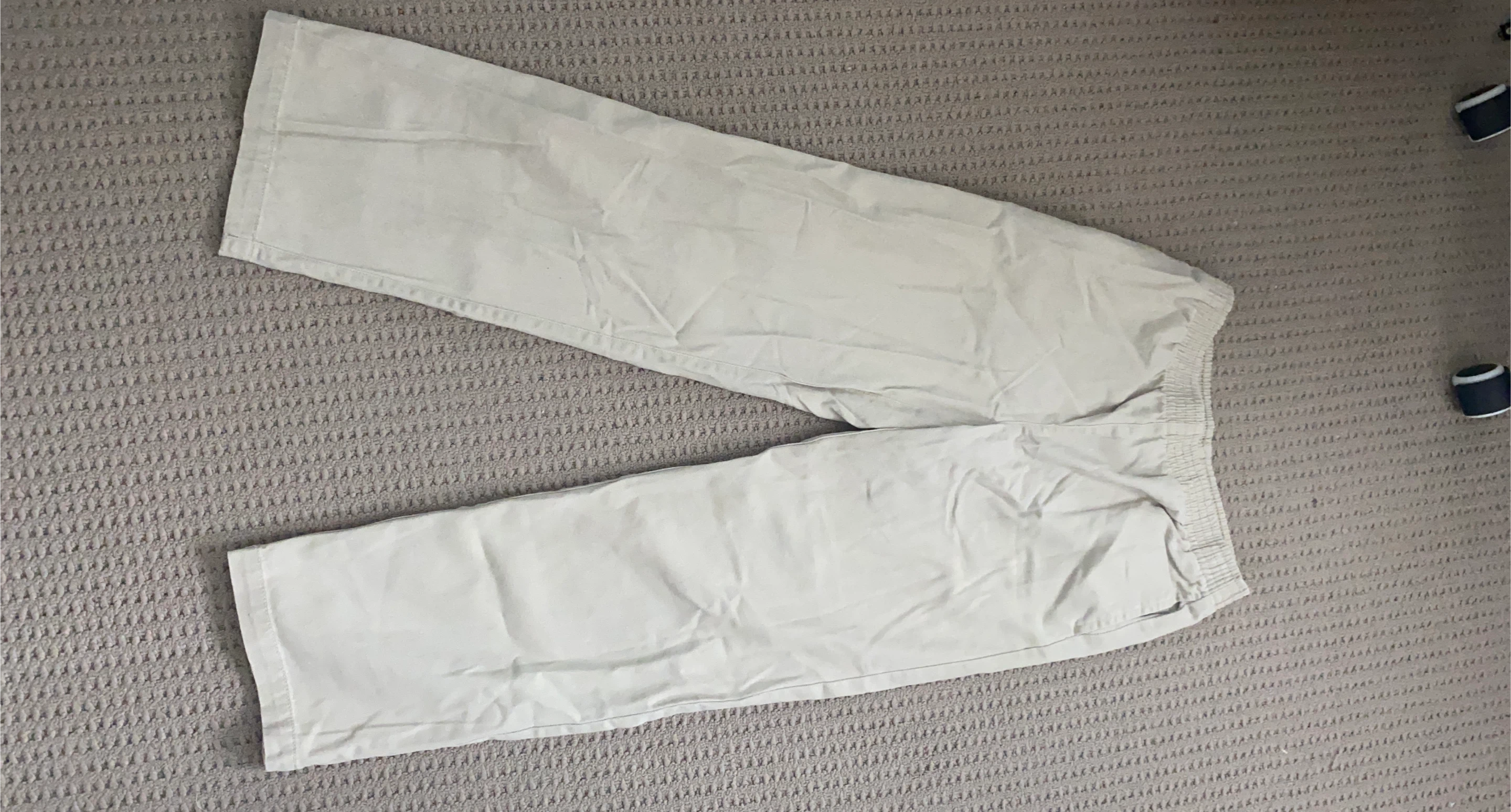 Light Beige Casual Pants