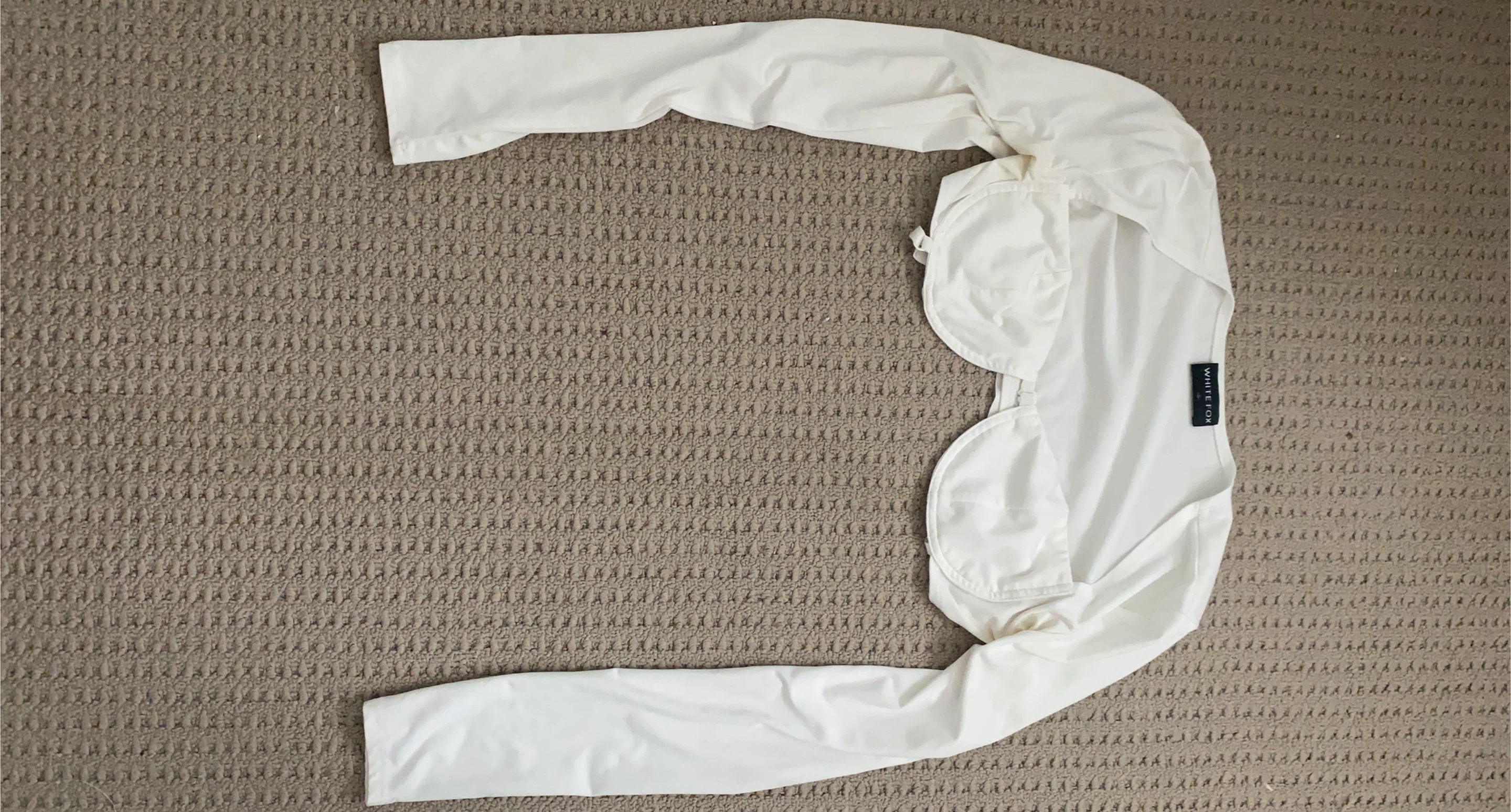 WHITE FOX White Bolero Top