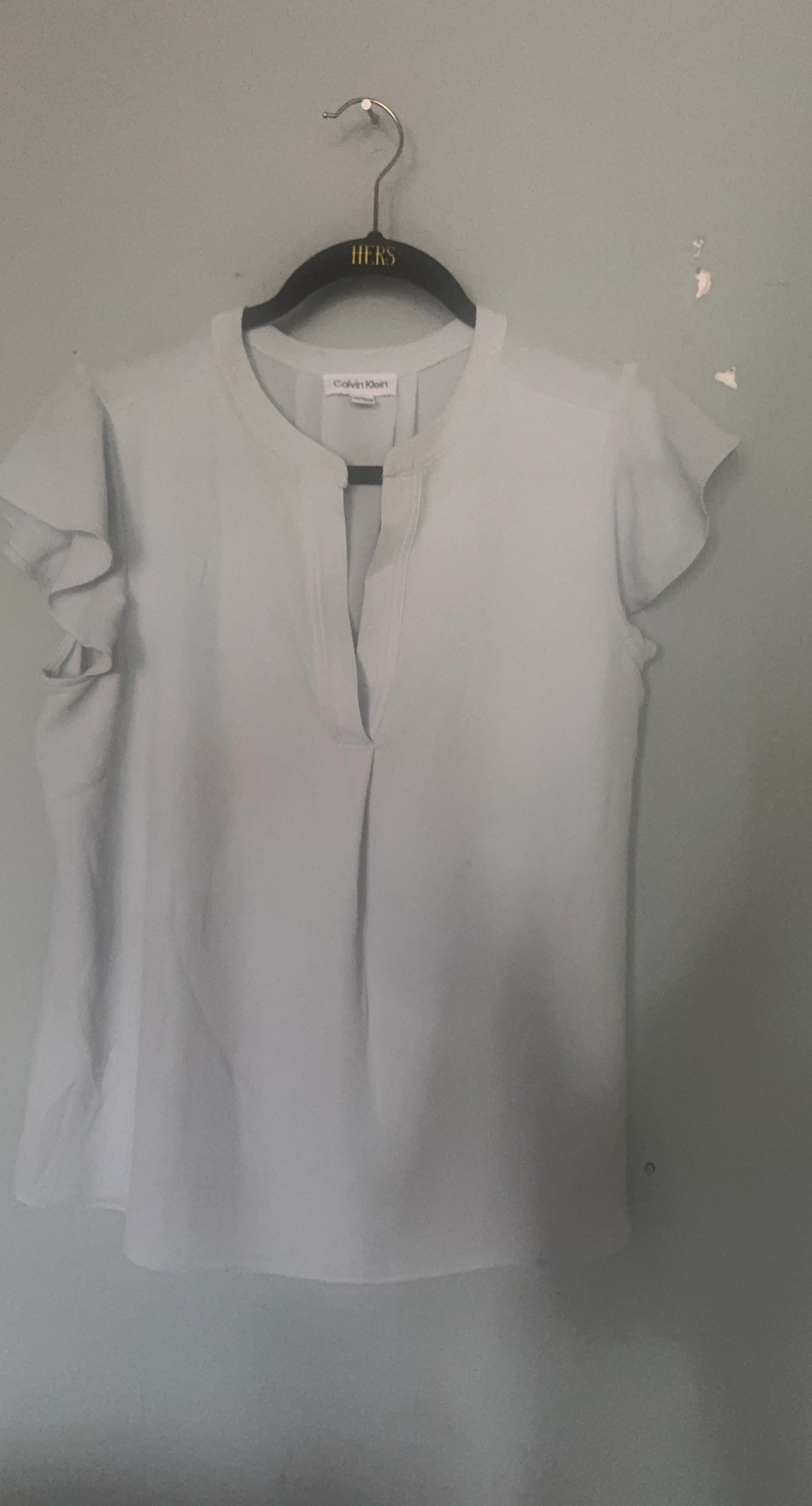 Calvin Klein Women's Light Blue Blouse - Size M