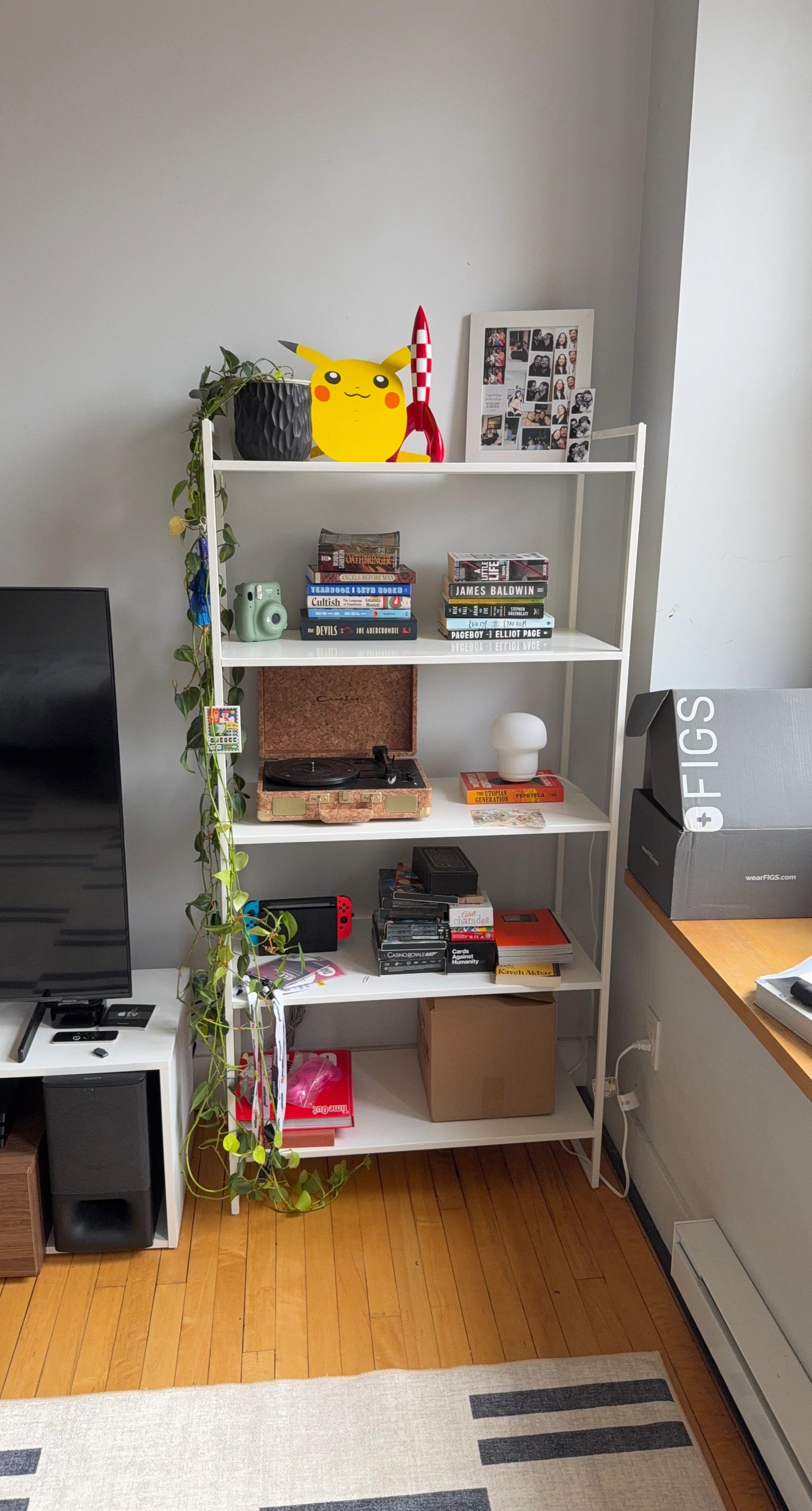 IKEA JONAXEL Shelf Unit White 80x38x160 cm