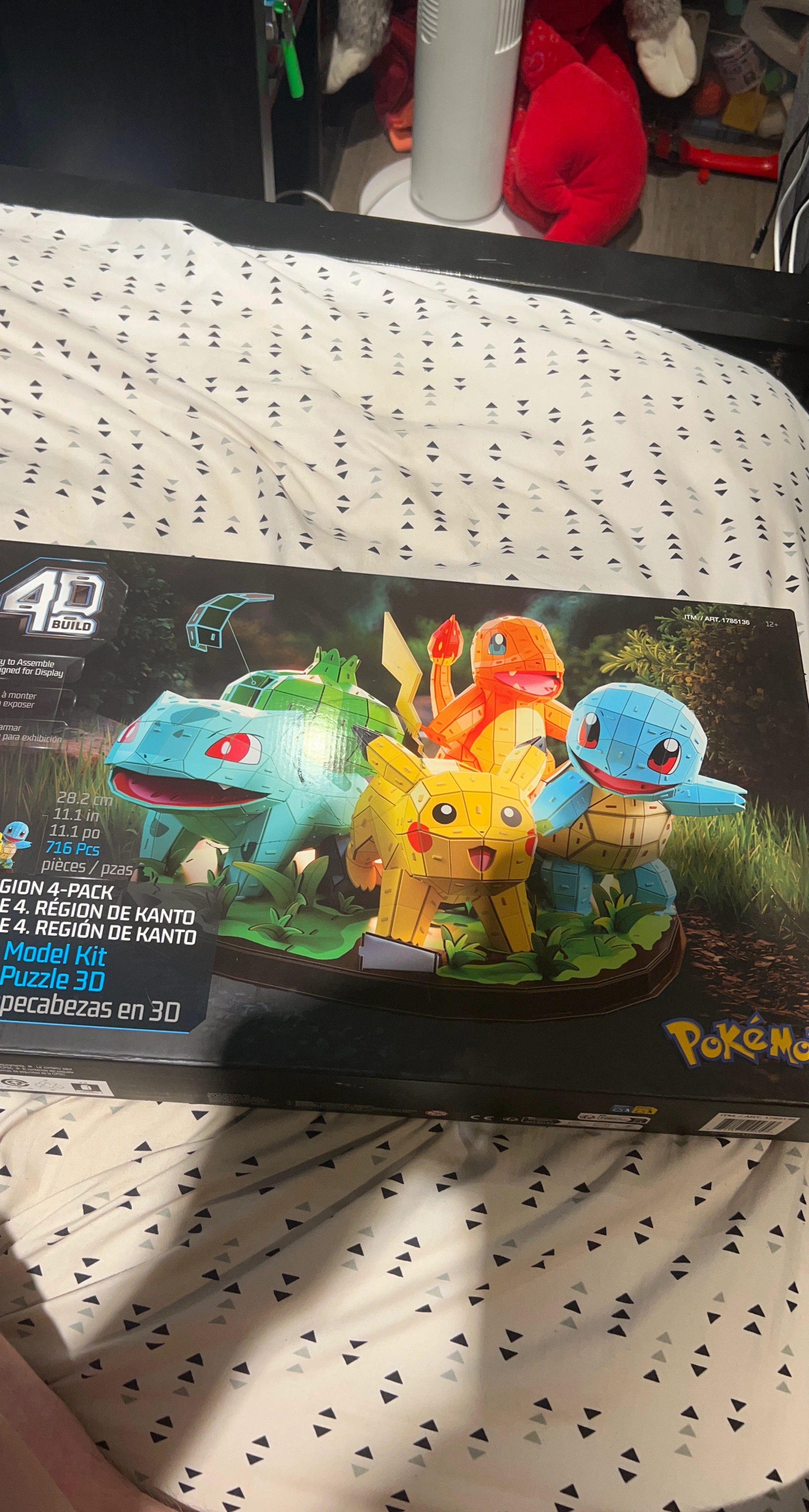 Pokemon Kanto Region 4-Pack 3D Puzzle Model Kit