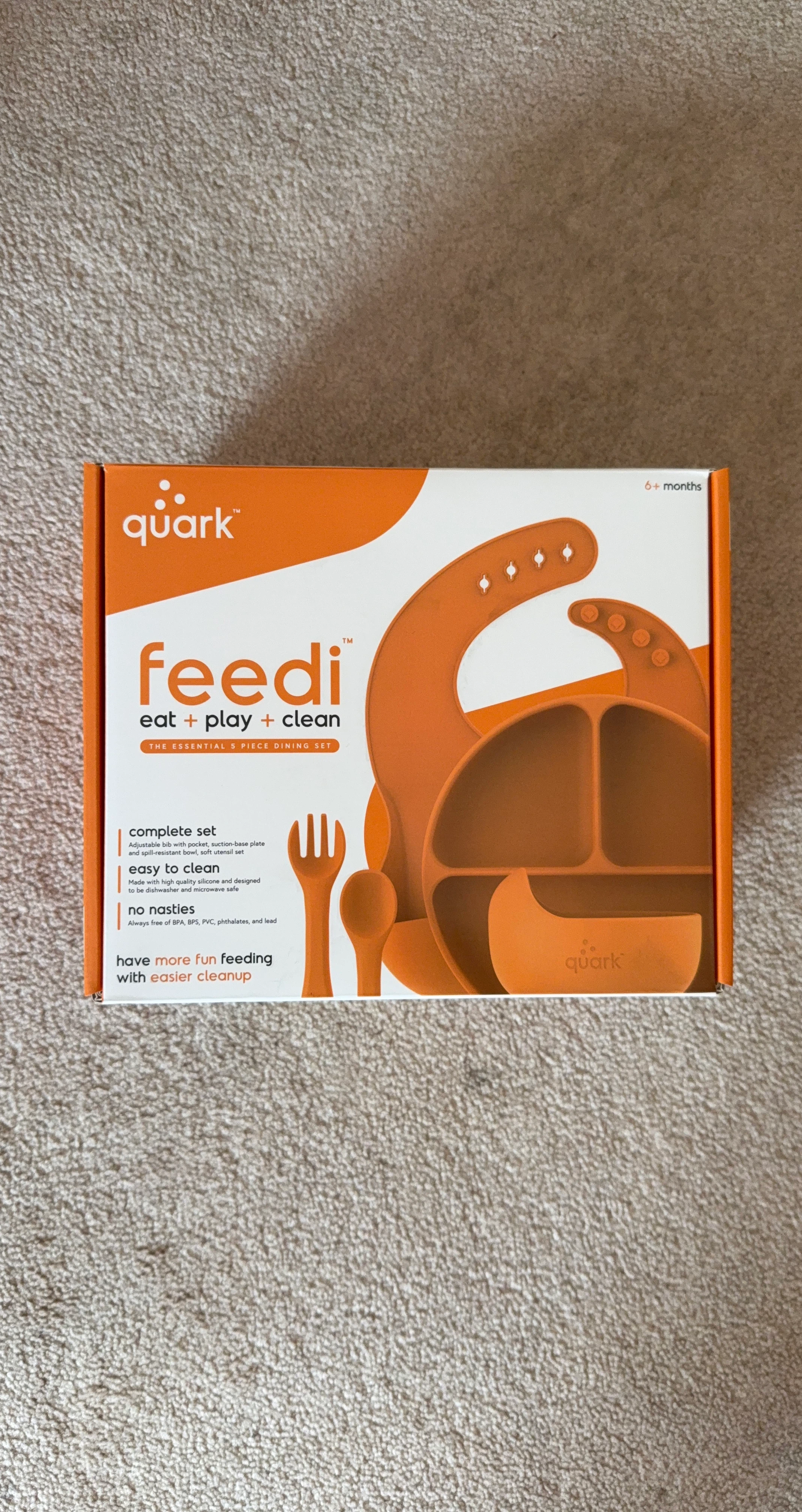 Quark Feedi Eat+Play+Clean 5 Piece Dining Set