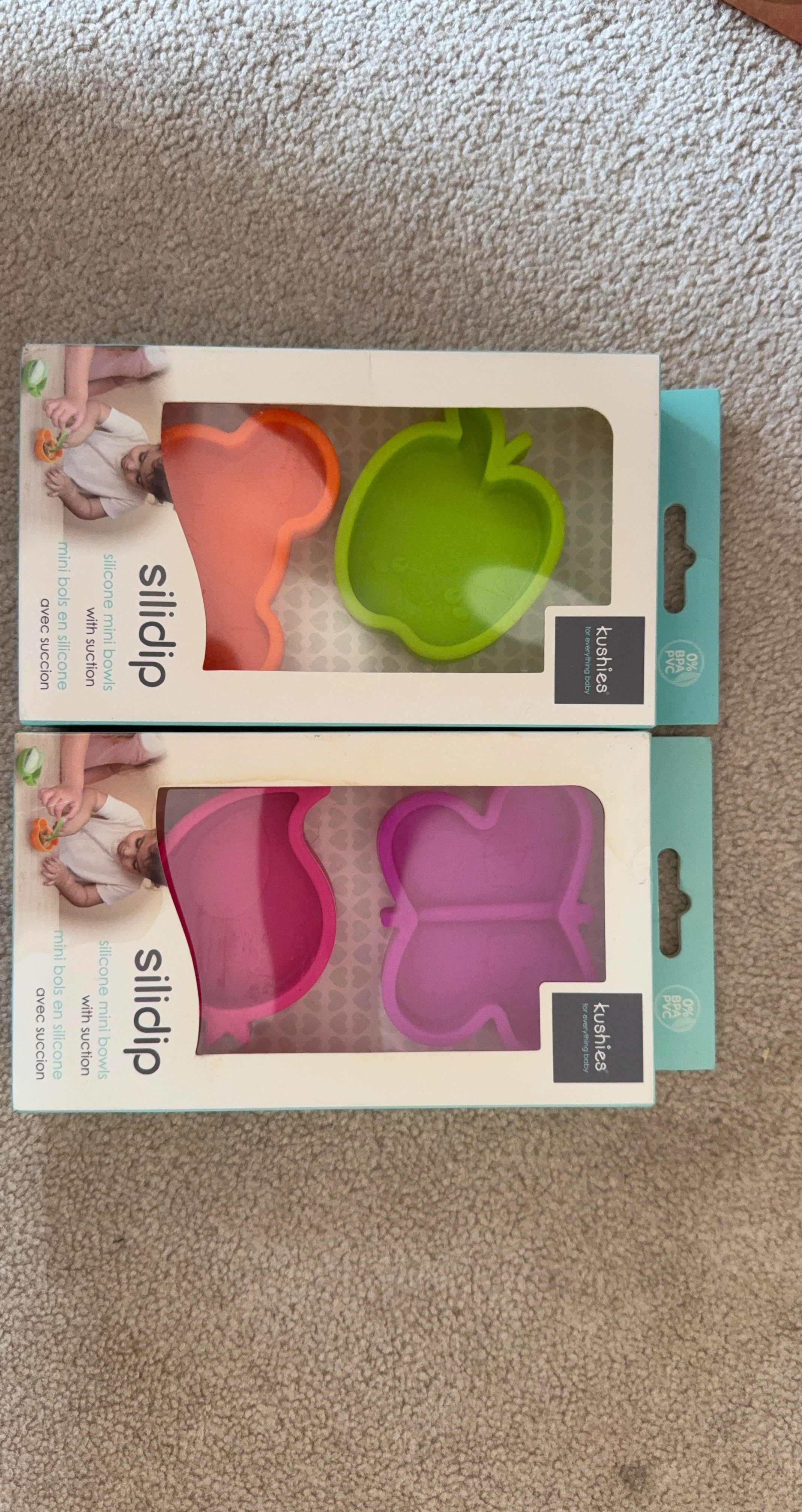 Silidip Silicone Mini Bowls with Suction - 2 Pack
