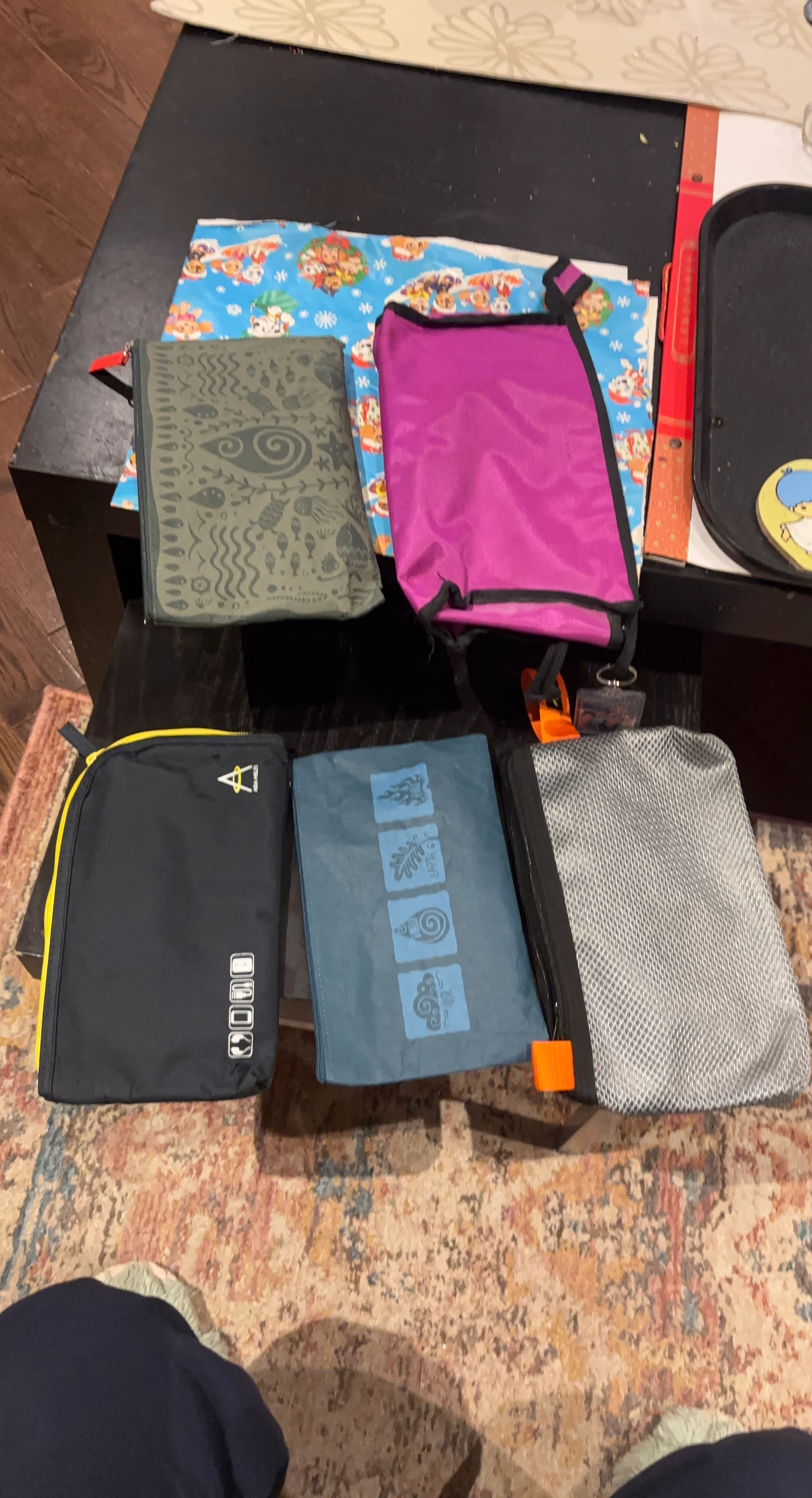 Assorted Travel Pouches - Set of 5
