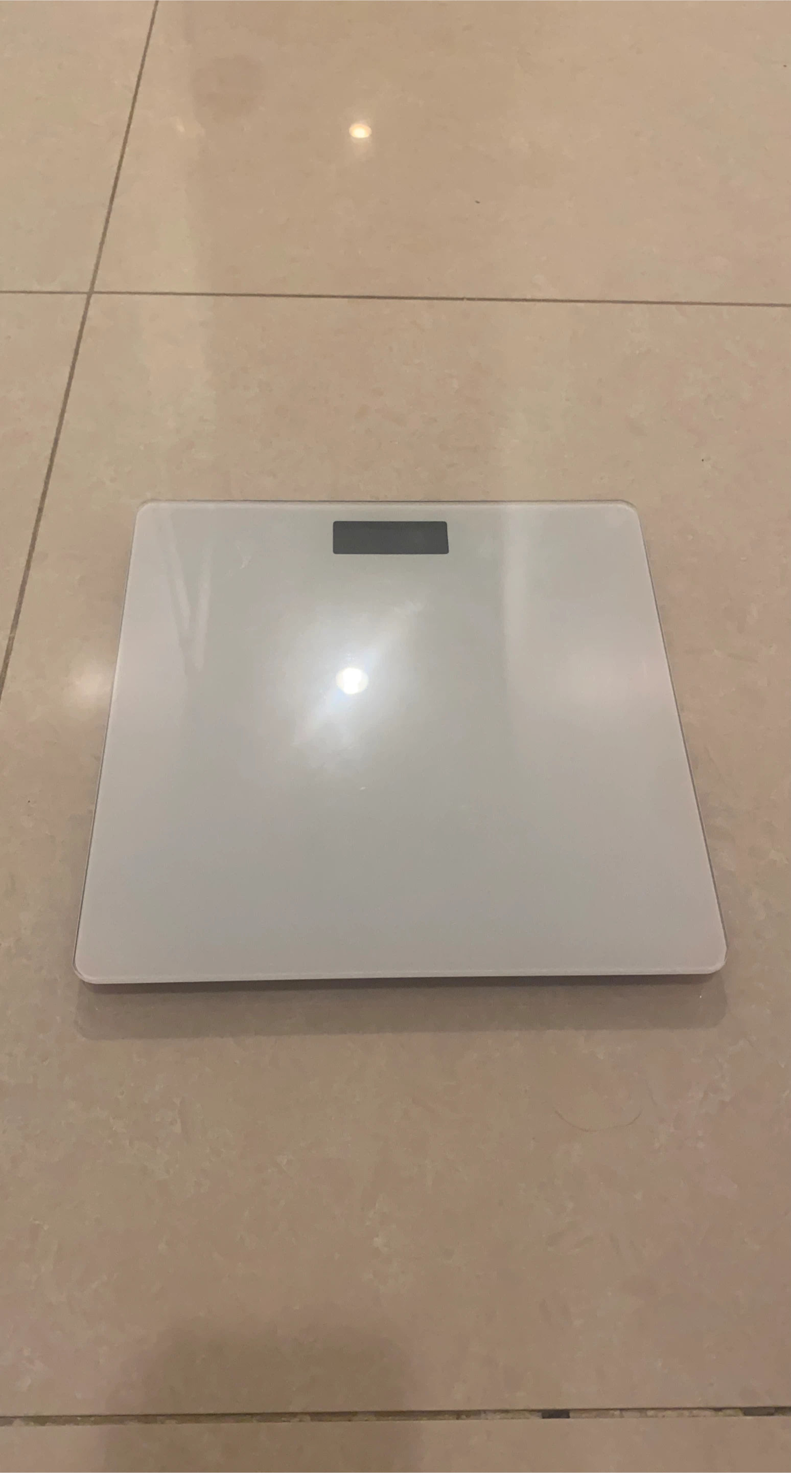 White Glass Digital Body Weight Scale