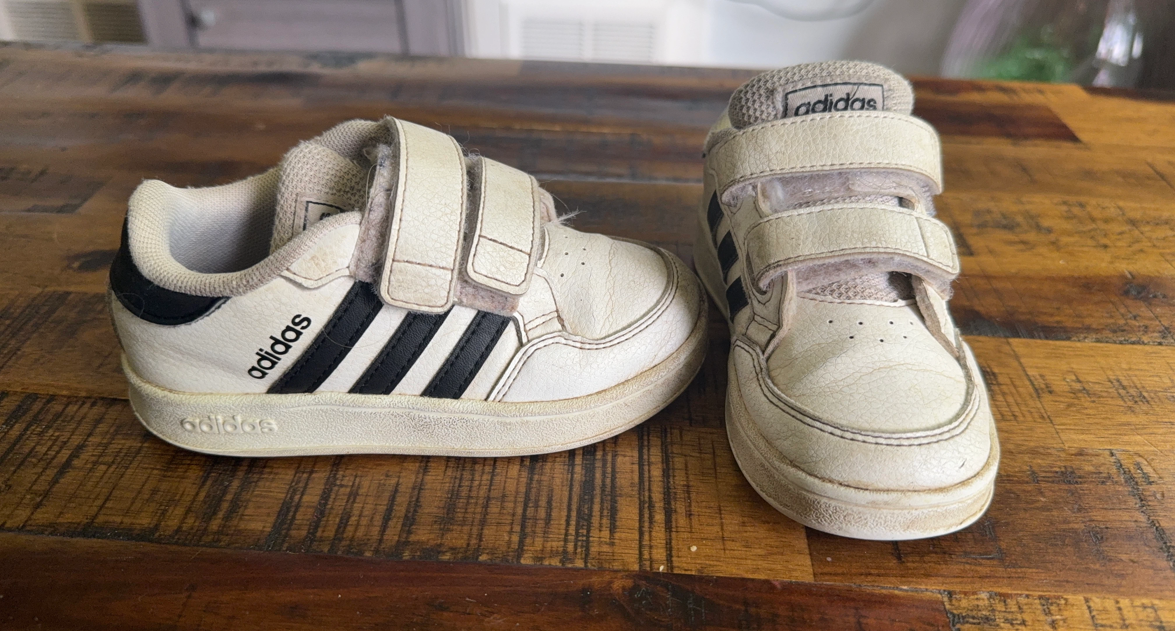 White Adidas Toddler Shoes