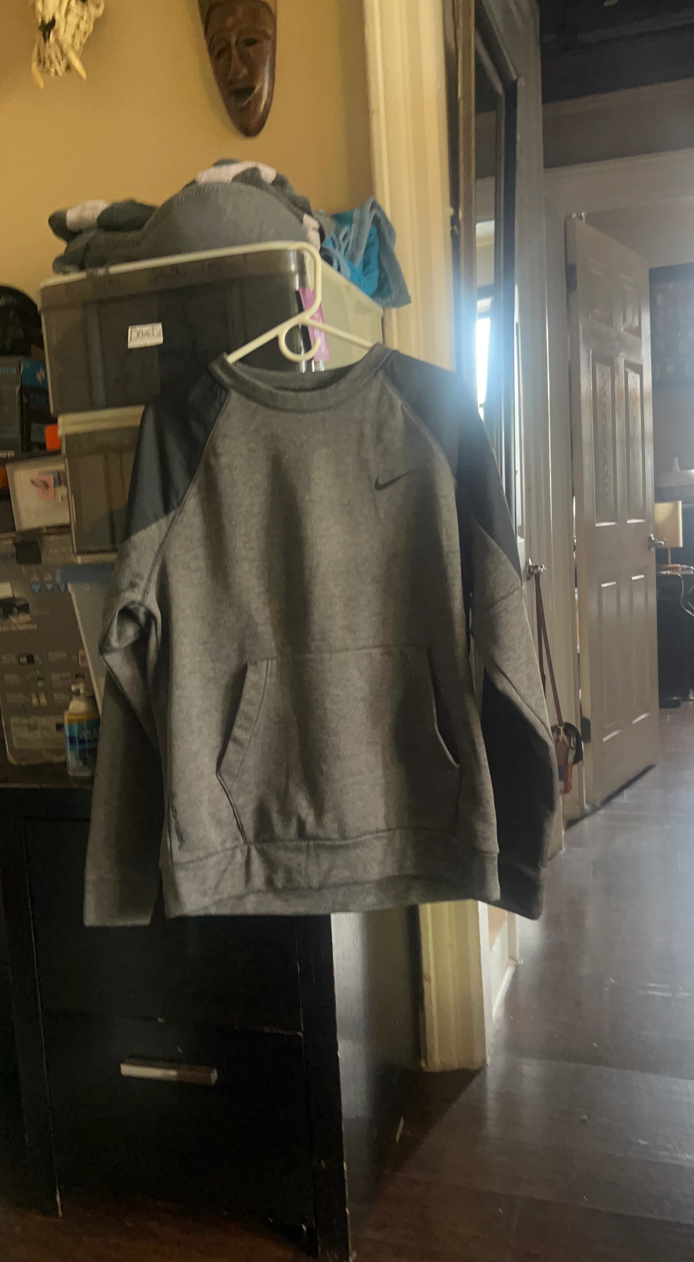 Nike Gray Fleece Pullover Sweatshirt
