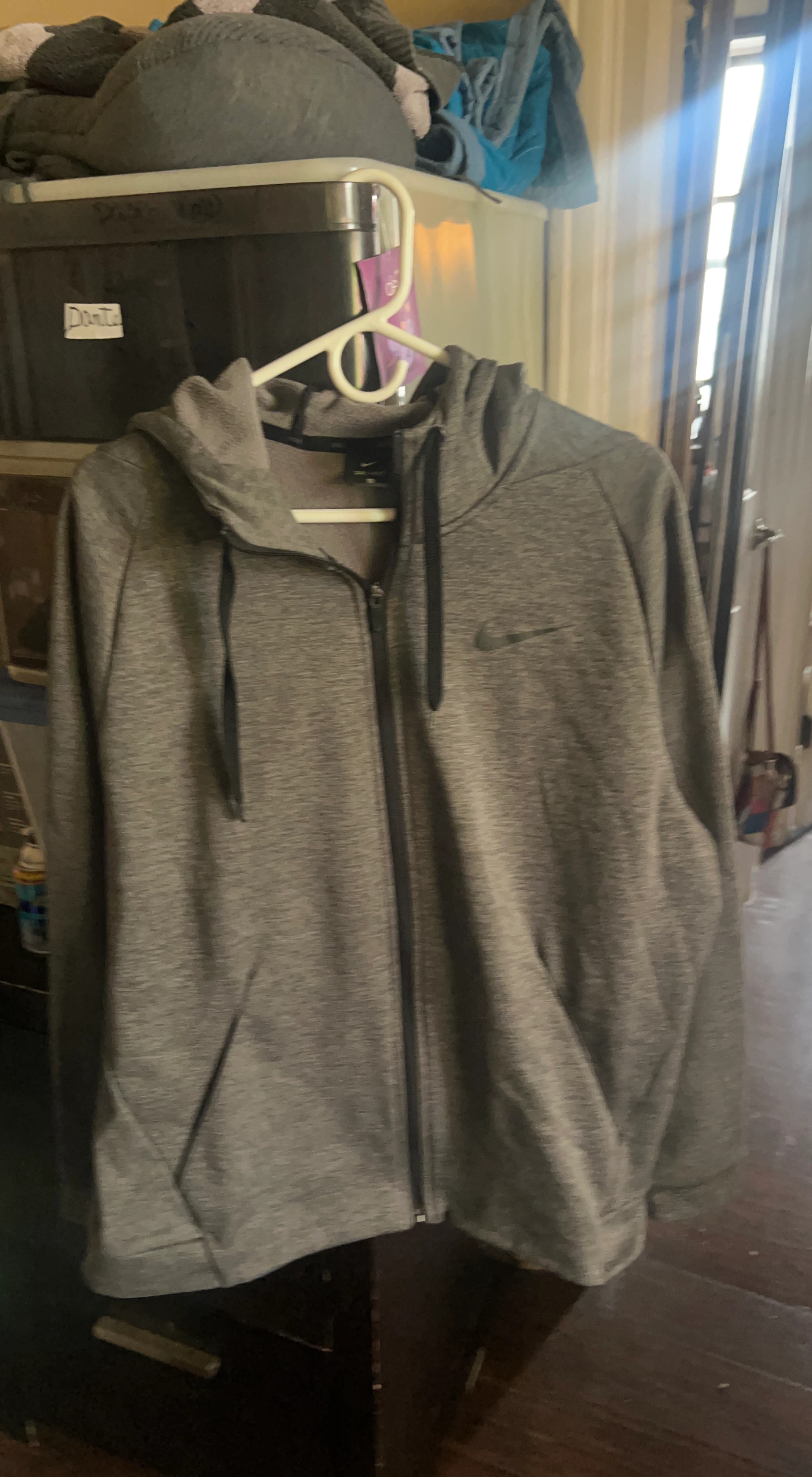 Nike Gray Full Zip Hoodie