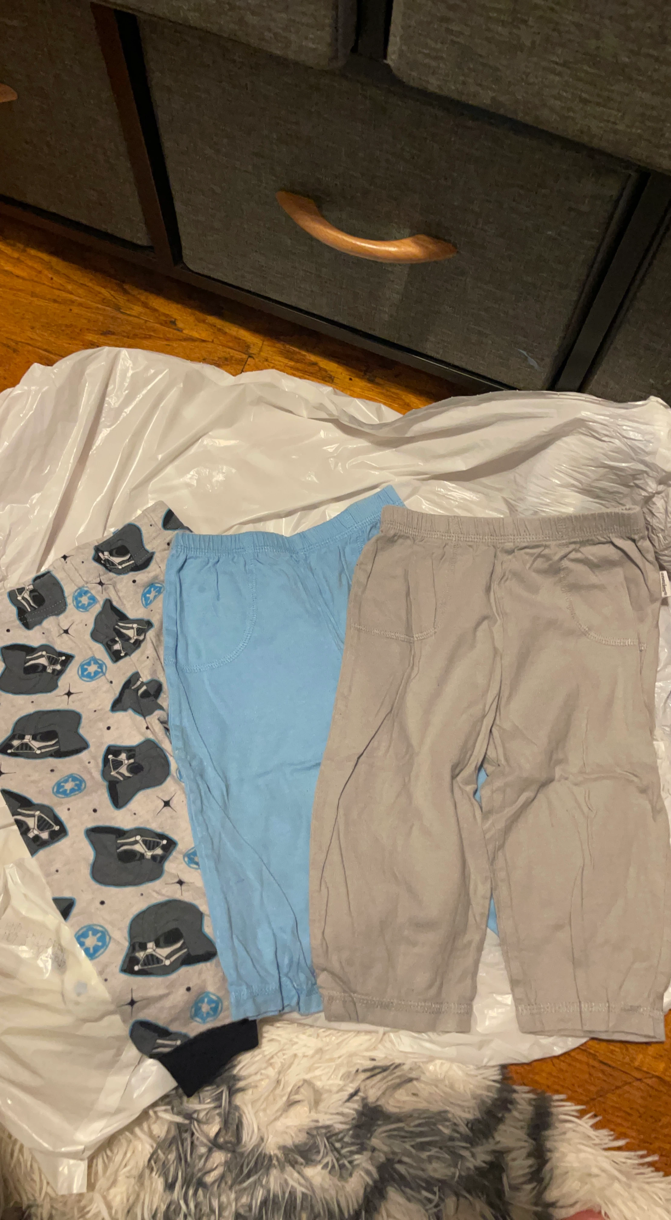 Toddler Pants - Star Wars Print, Blue, Gray