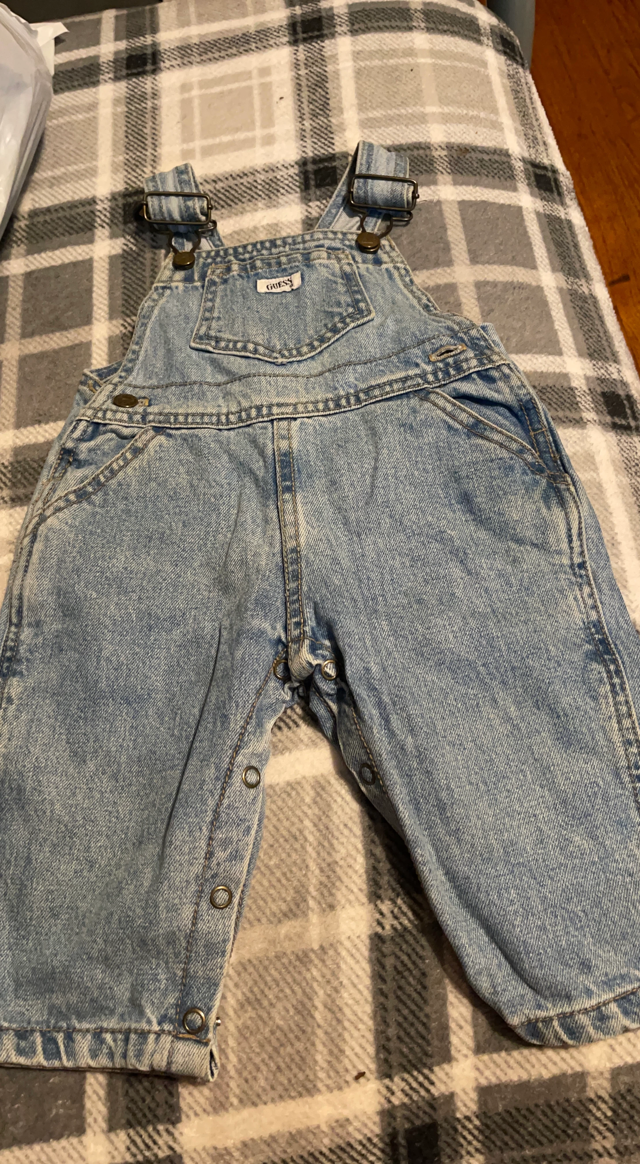 Guess Denim Baby Overalls