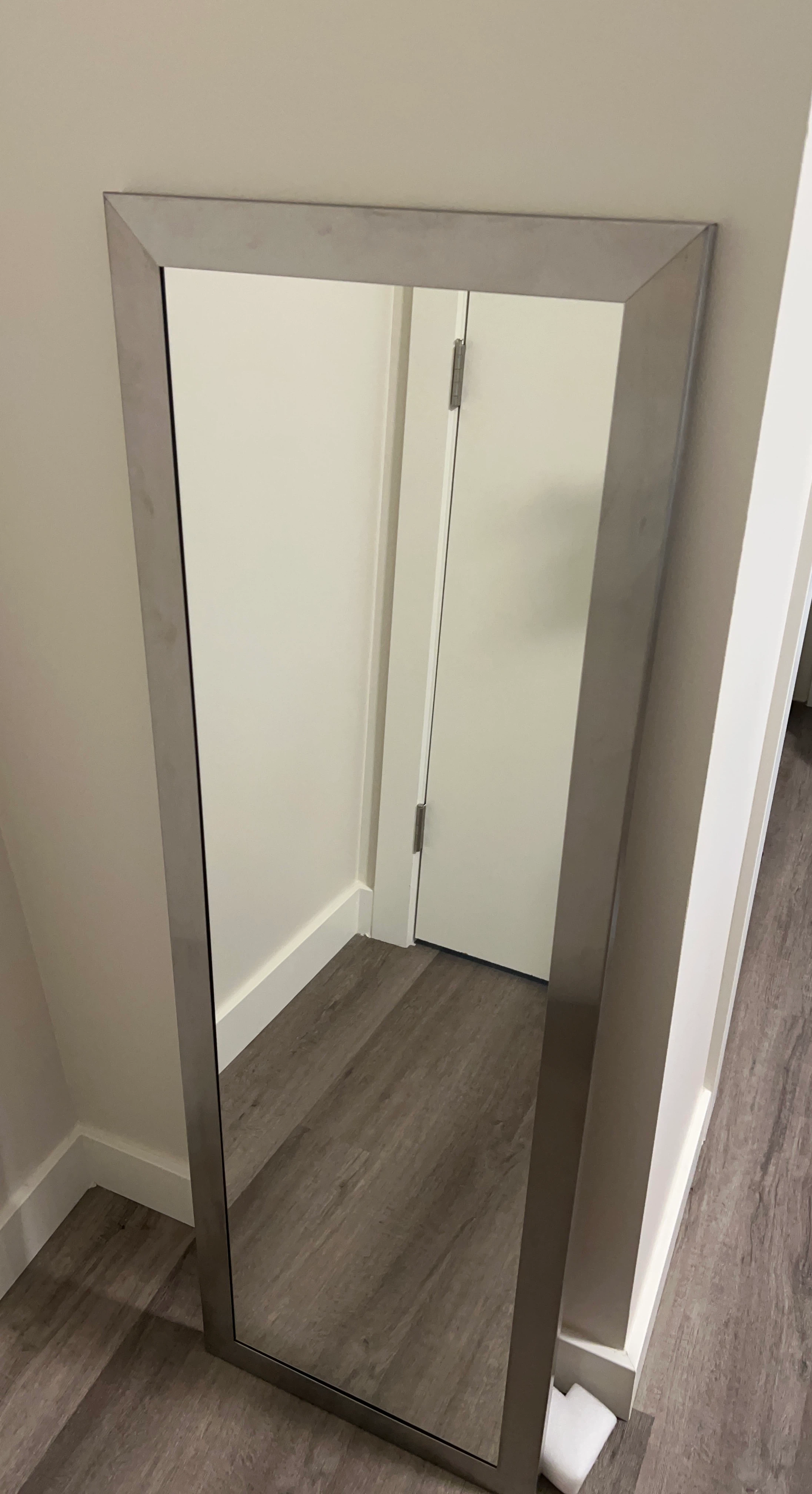 Full Length Mirror with Silver Frame
