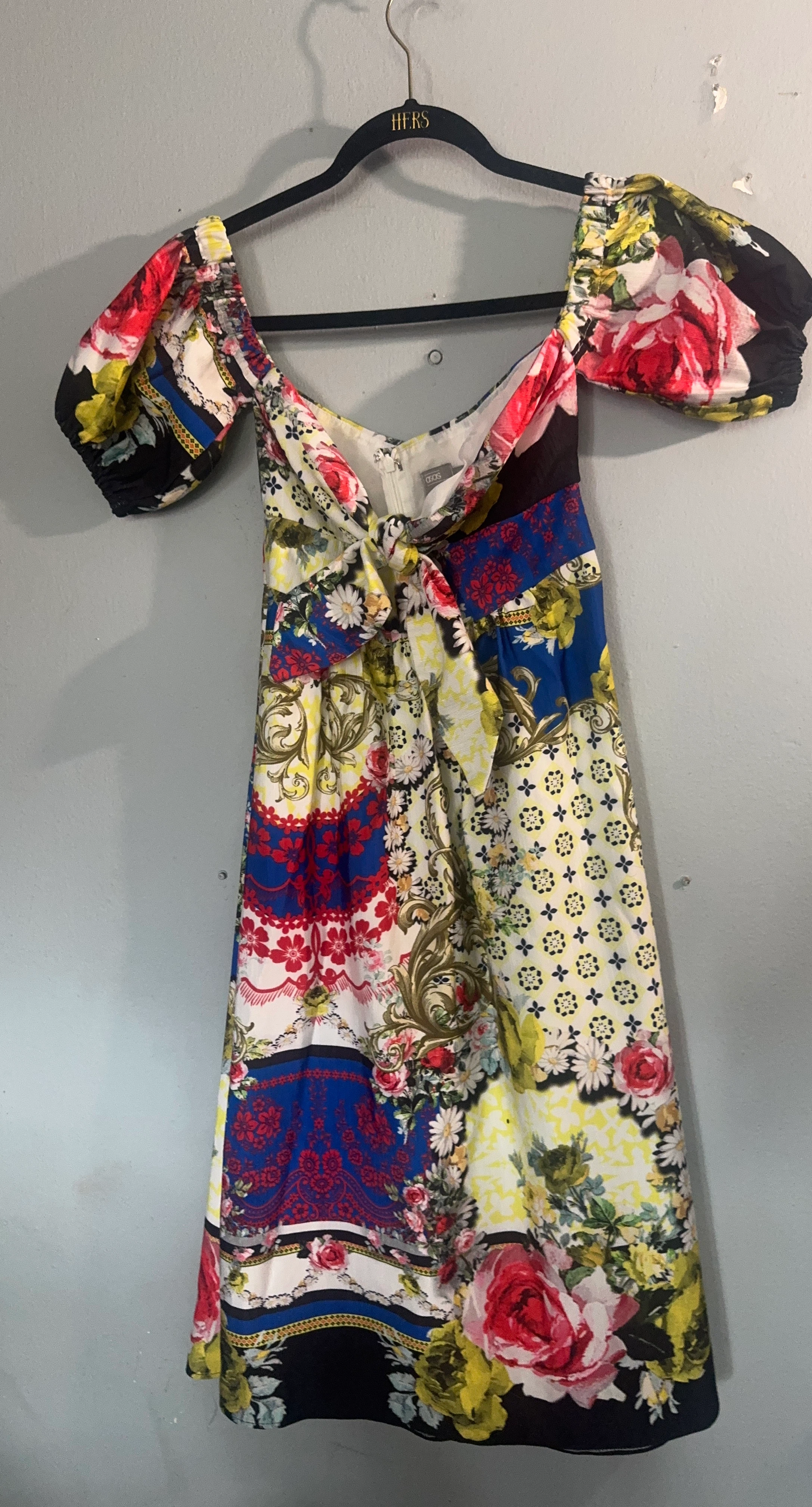 ASOS Patchwork Floral Maxi Dress