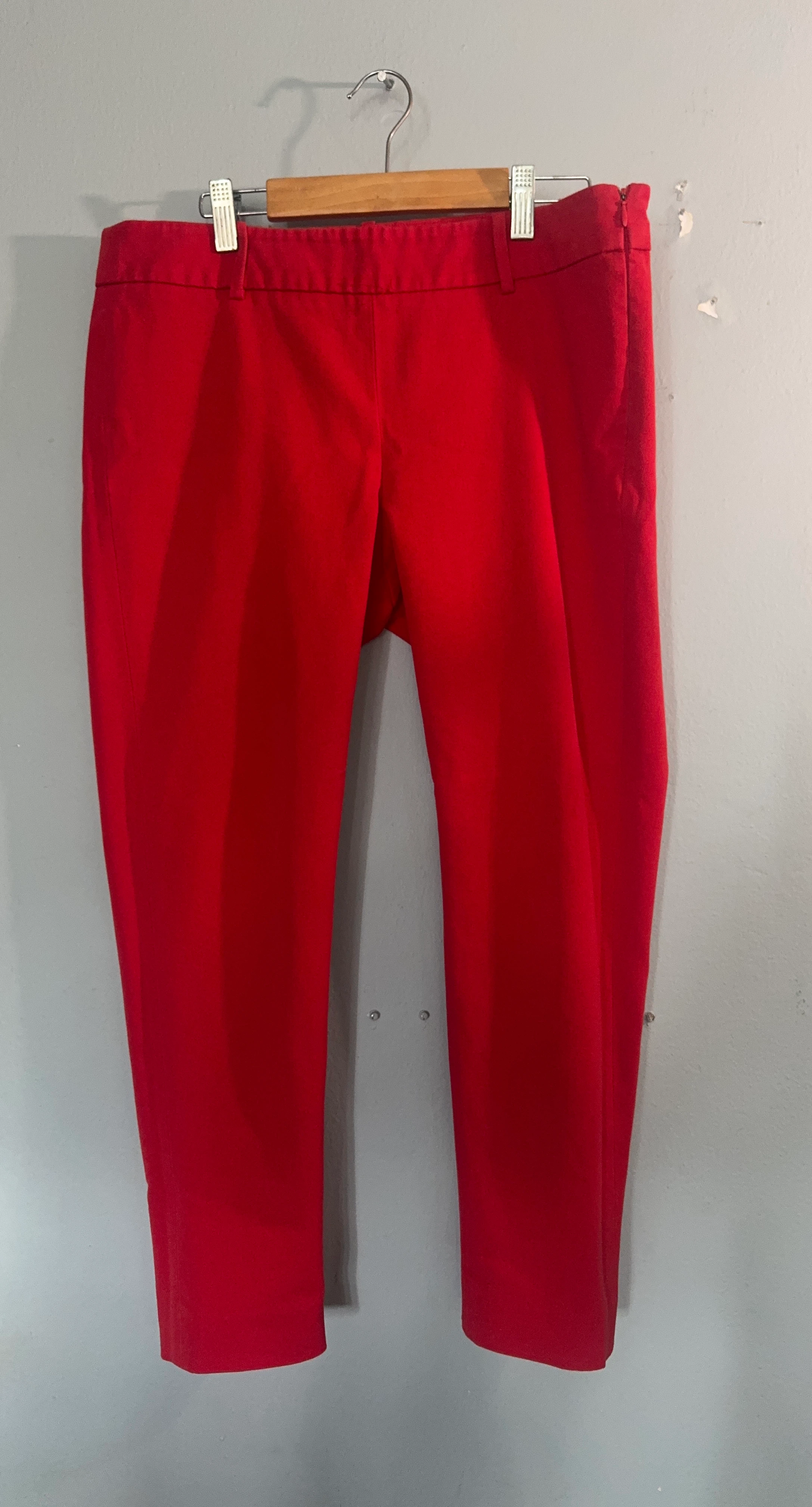 Red Cropped Pants