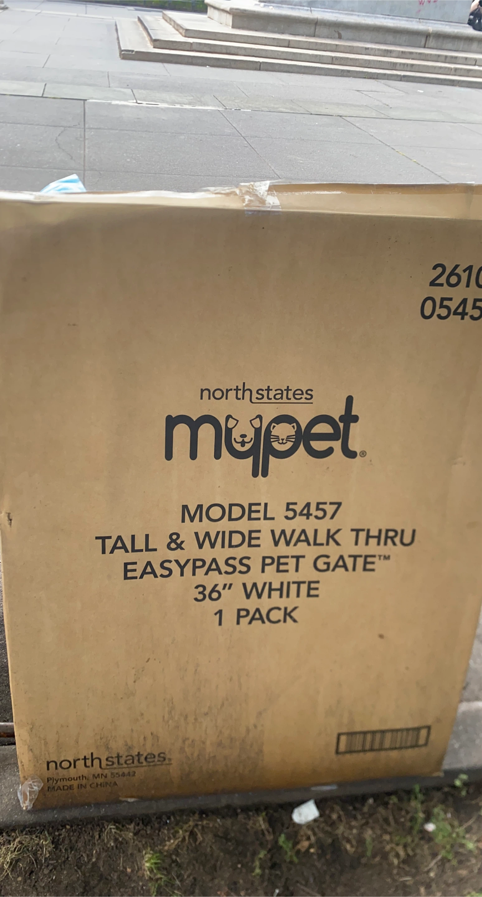 North States Mupet 5457 Tall & Wide Pet Gate 36" White