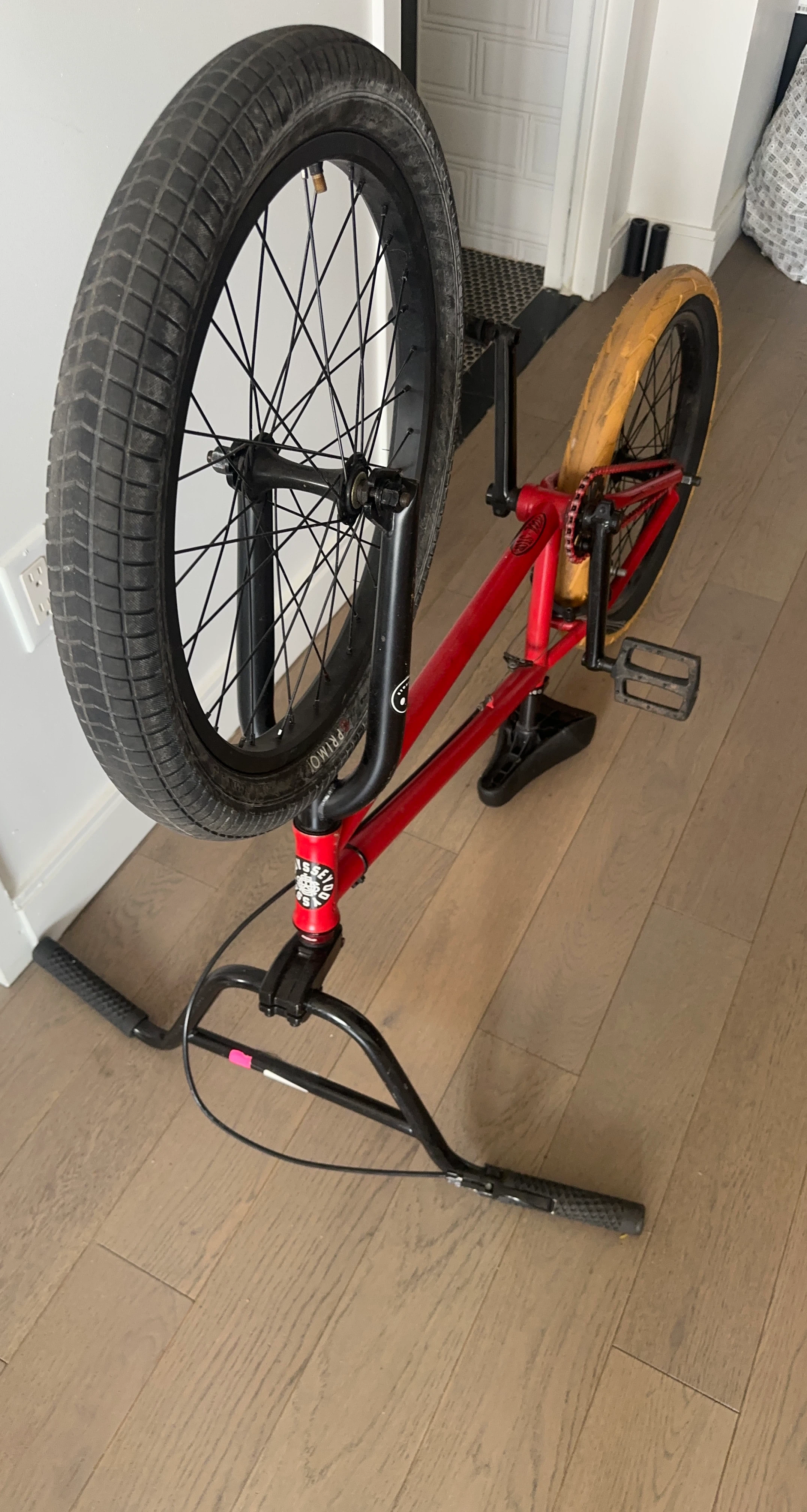 Red BMX Bike oddssey