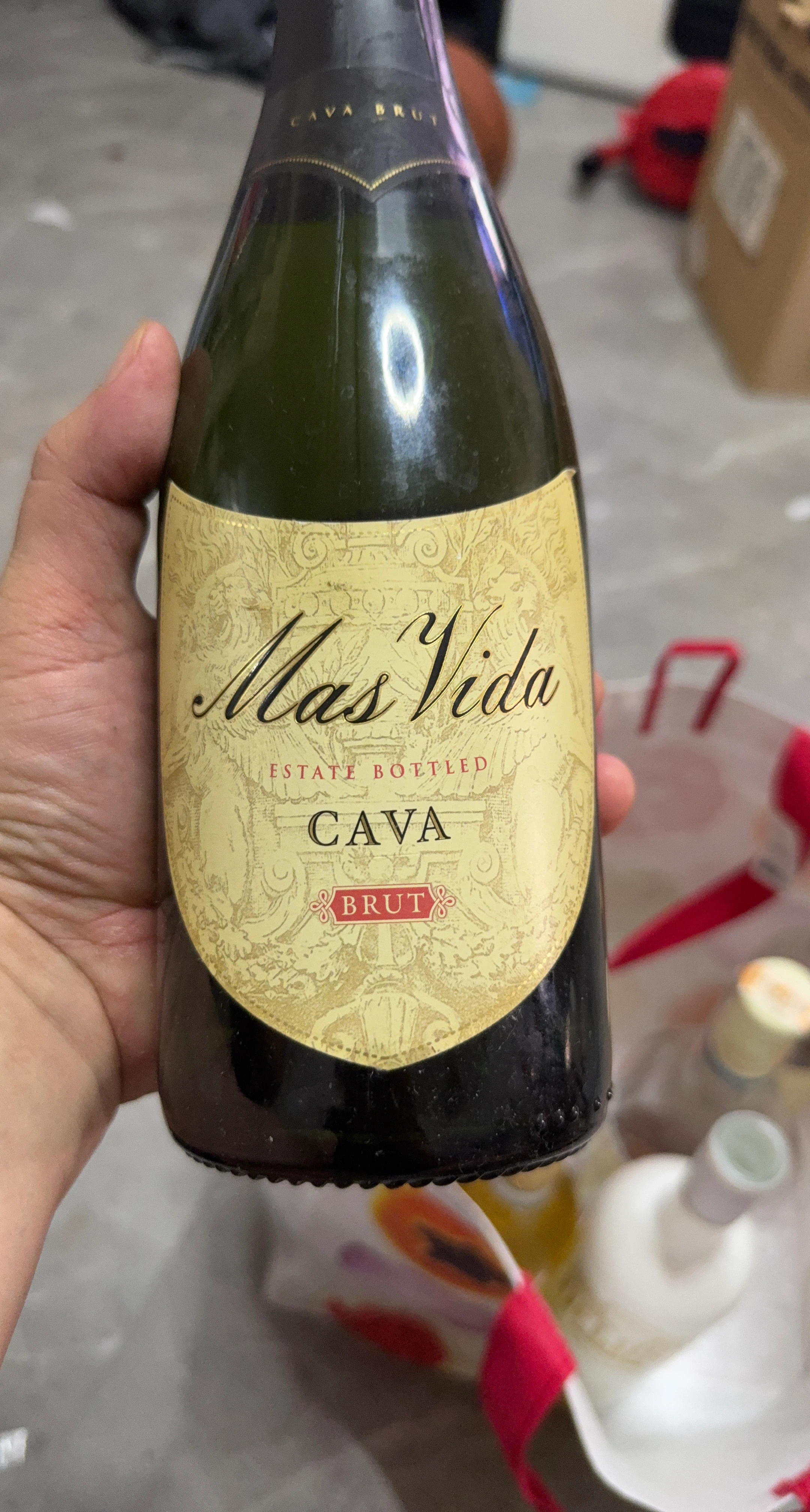 Mas Vida Brut Cava Wine Bottle