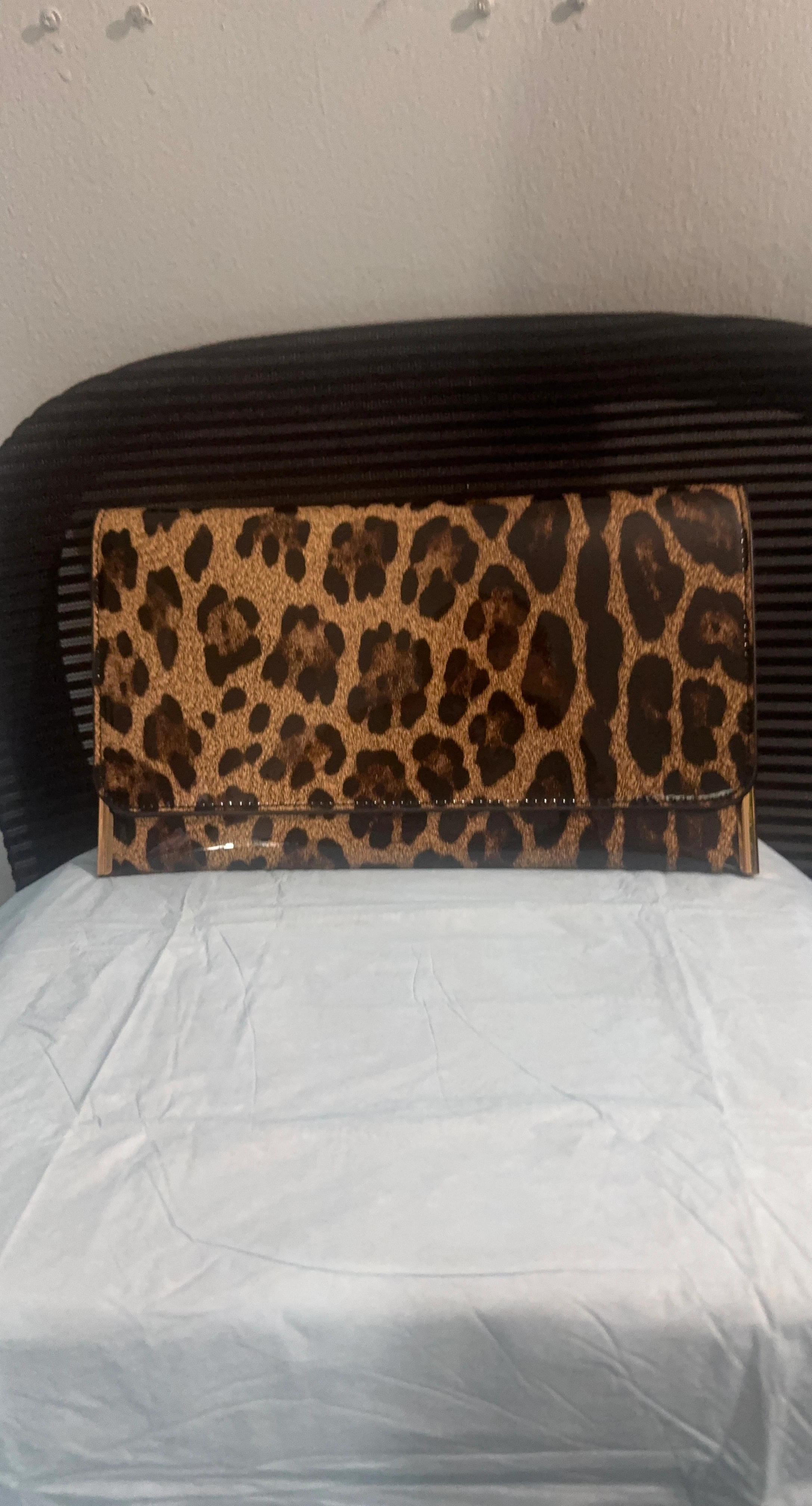 Leopard Print Clutch Wallet