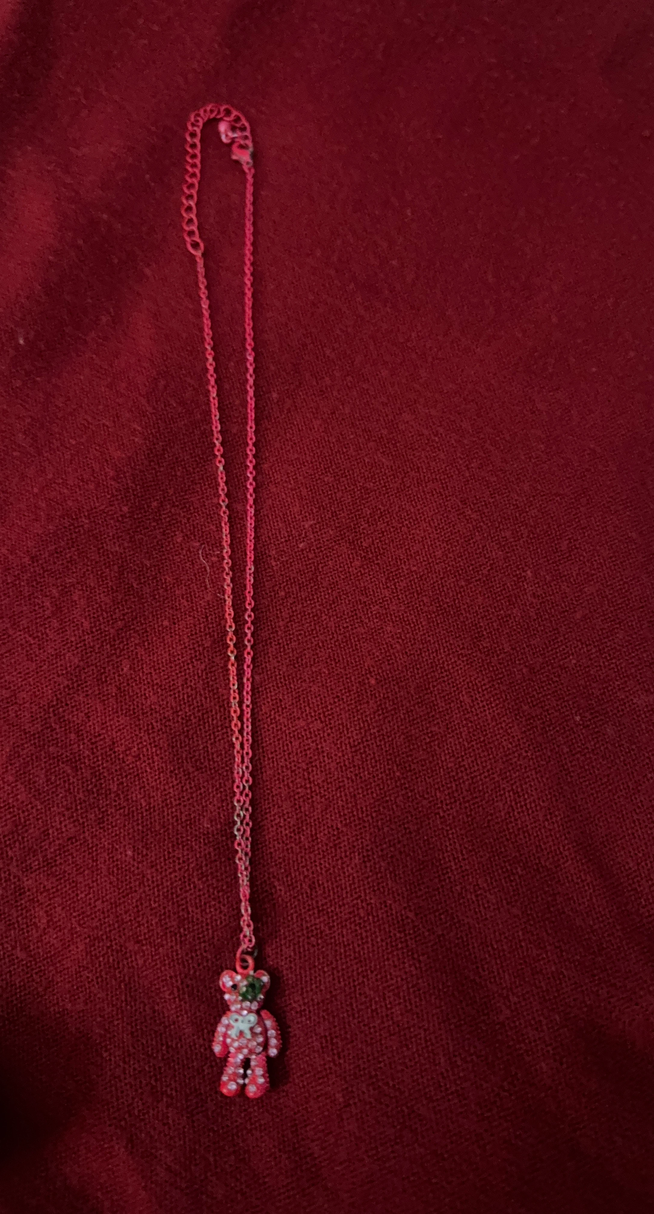 Teddy Bear Charm Necklace