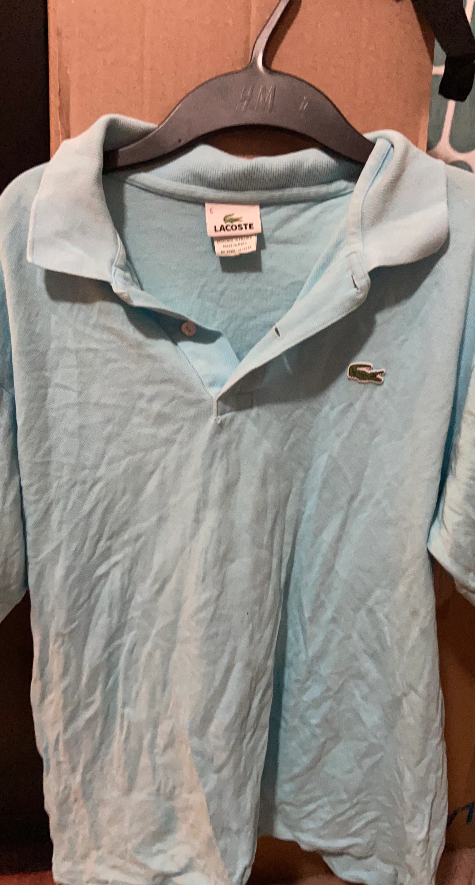 Light Blue Lacoste Polo Shirt