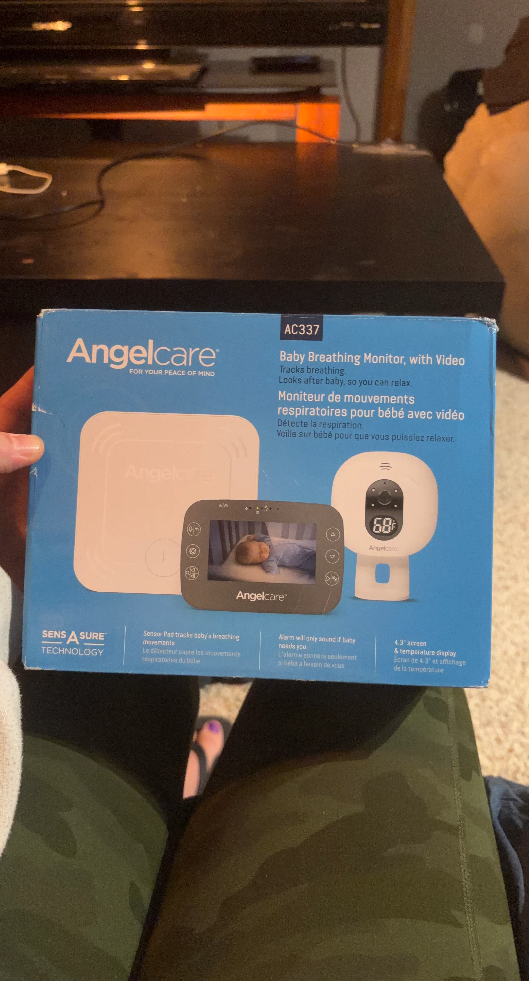 Angelcare AC337 Baby Breathing Monitor with Video