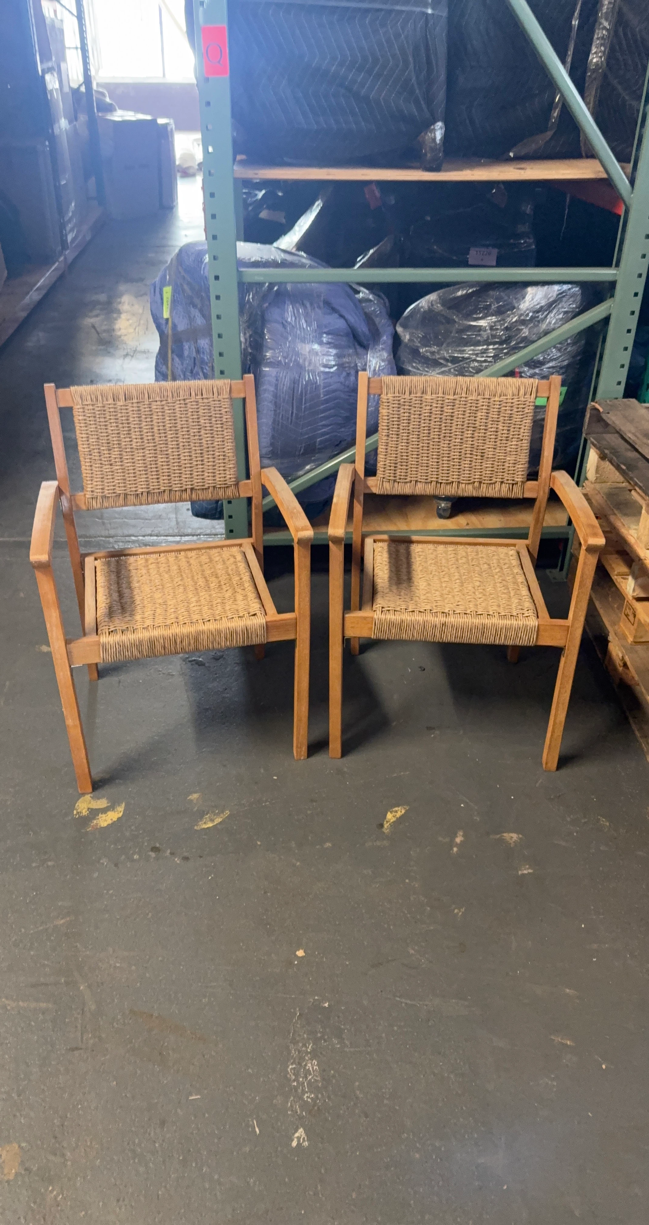 Wicker Armchairs - Set of 2