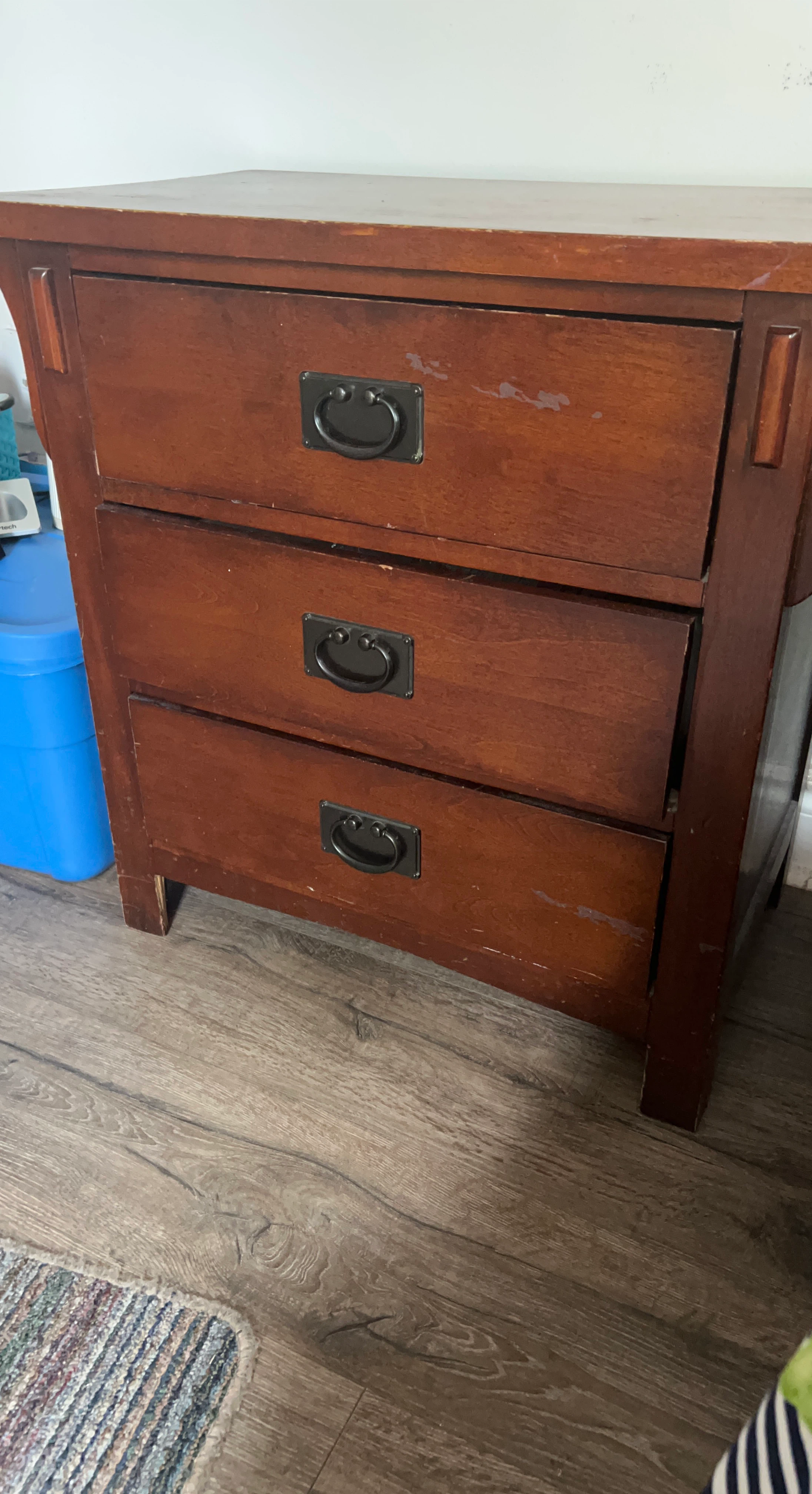 Wooden 3-Drawer Chest