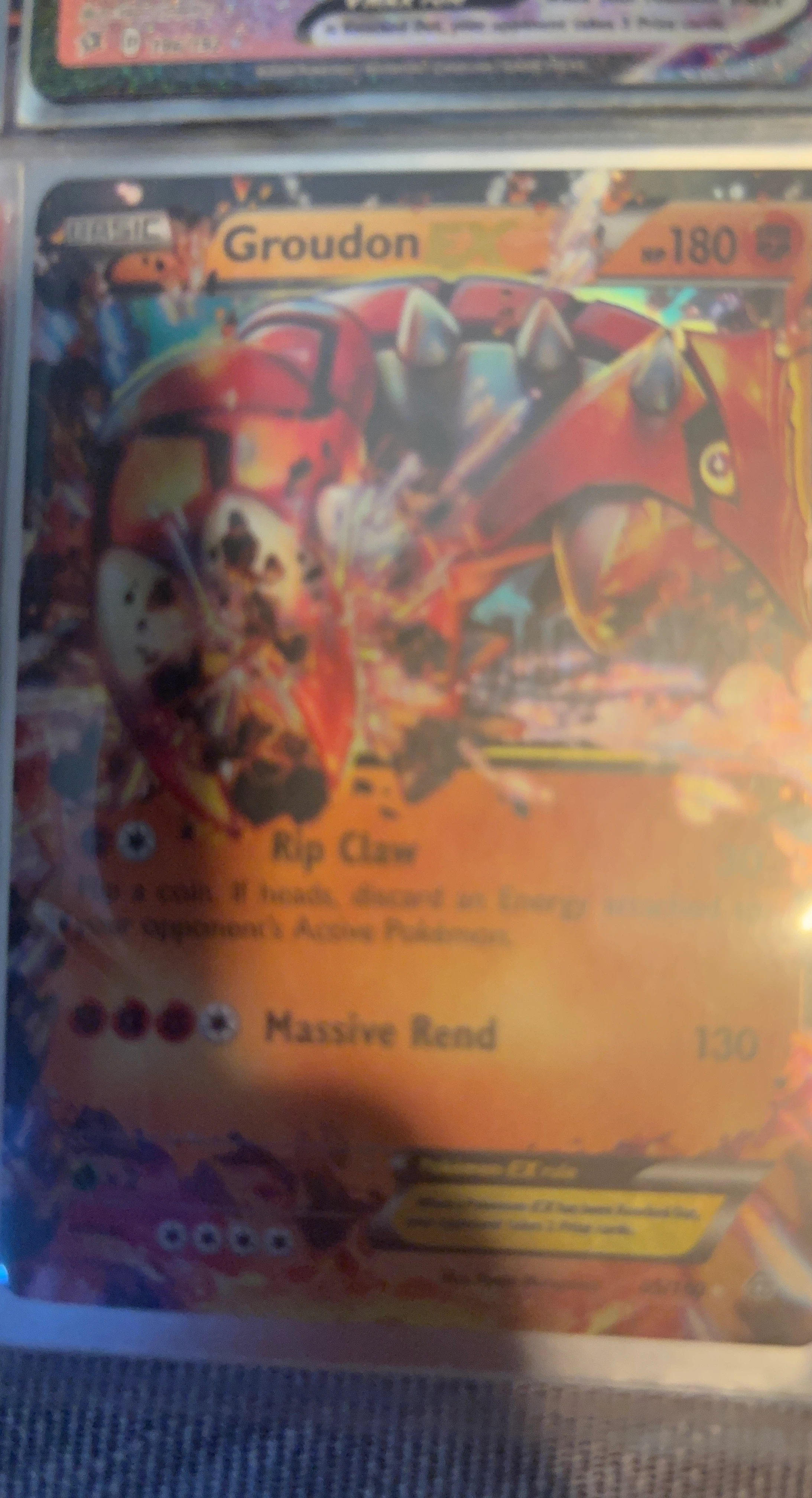 Pokemon Groudon EX Card