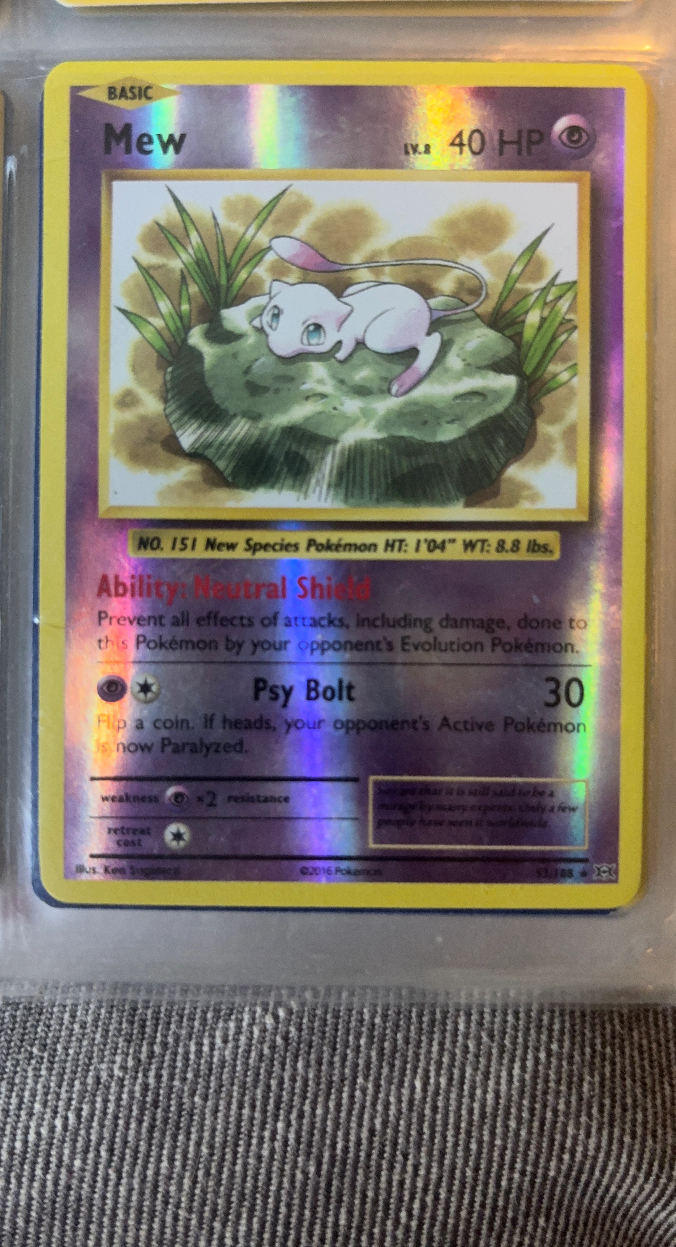 Pokemon Trading Card - Mew LV.8