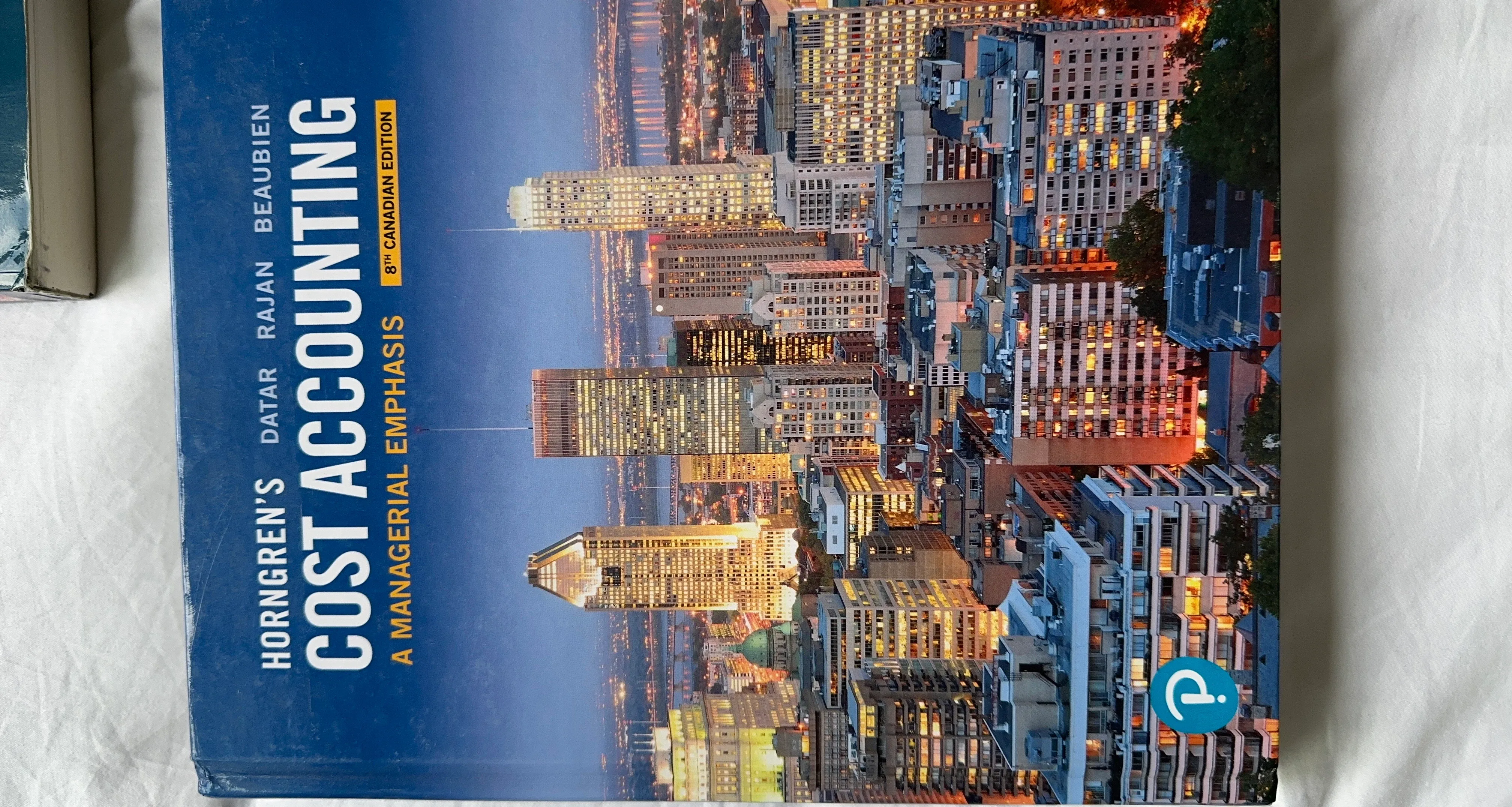 Horn Öğrenci's Cost Accounting 8th Canadian Edition