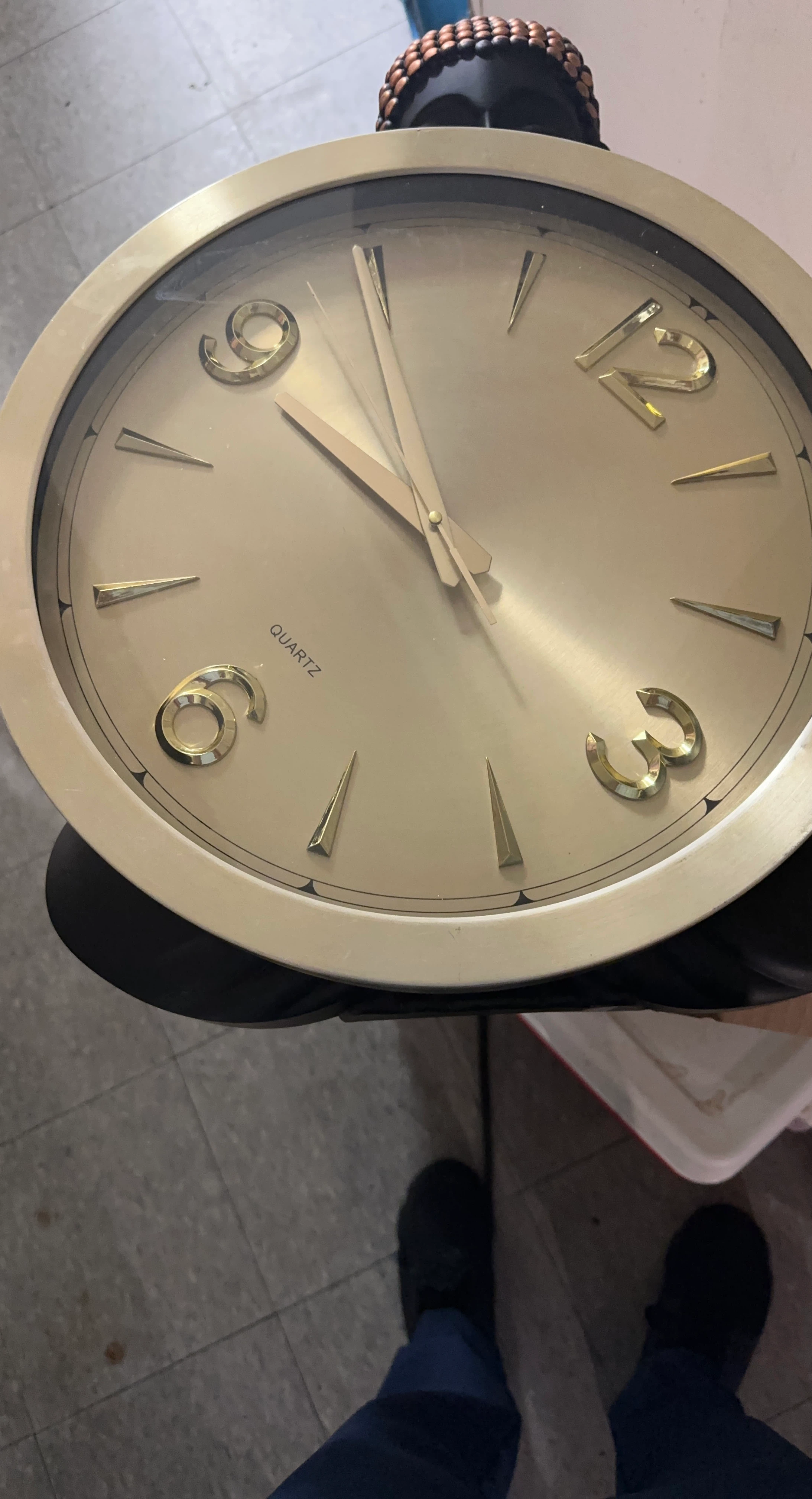 Gold Quartz Wall Clock