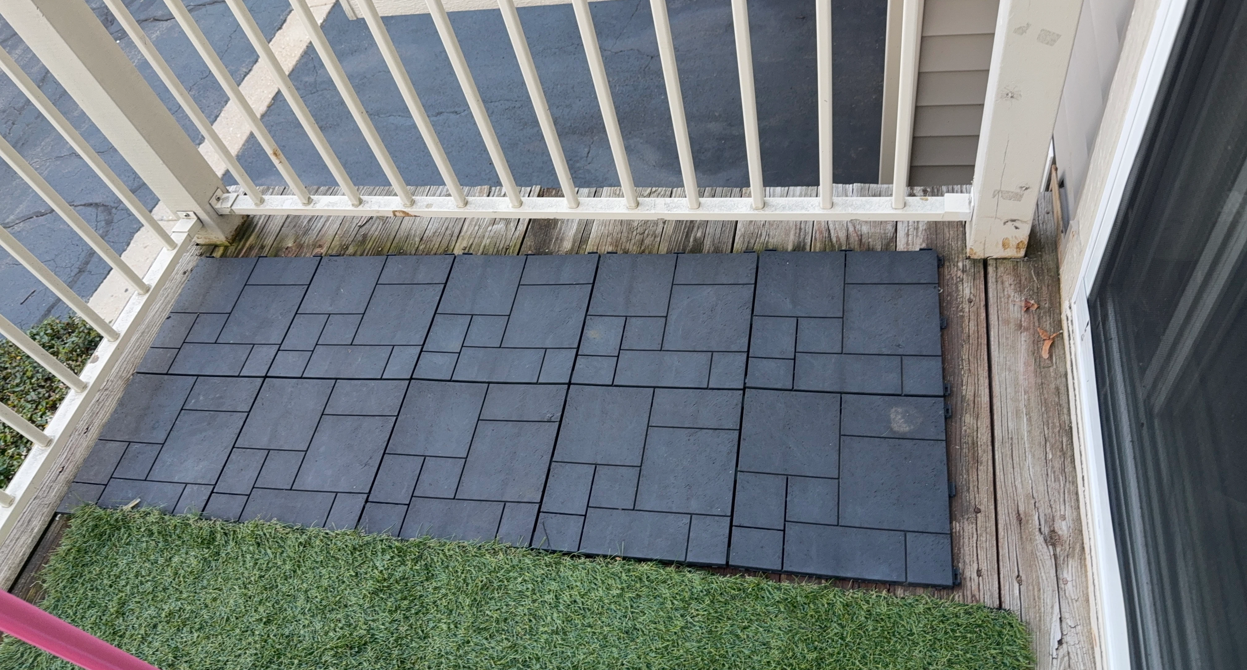 Dark Gray Interlocking Deck Tiles - Set of 10