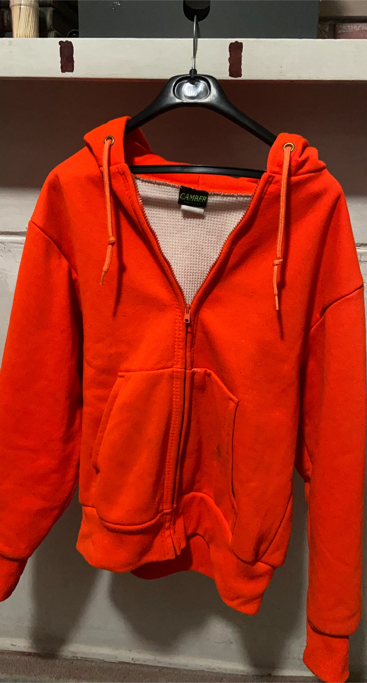 Camber Zip-Up Hoodie Orange