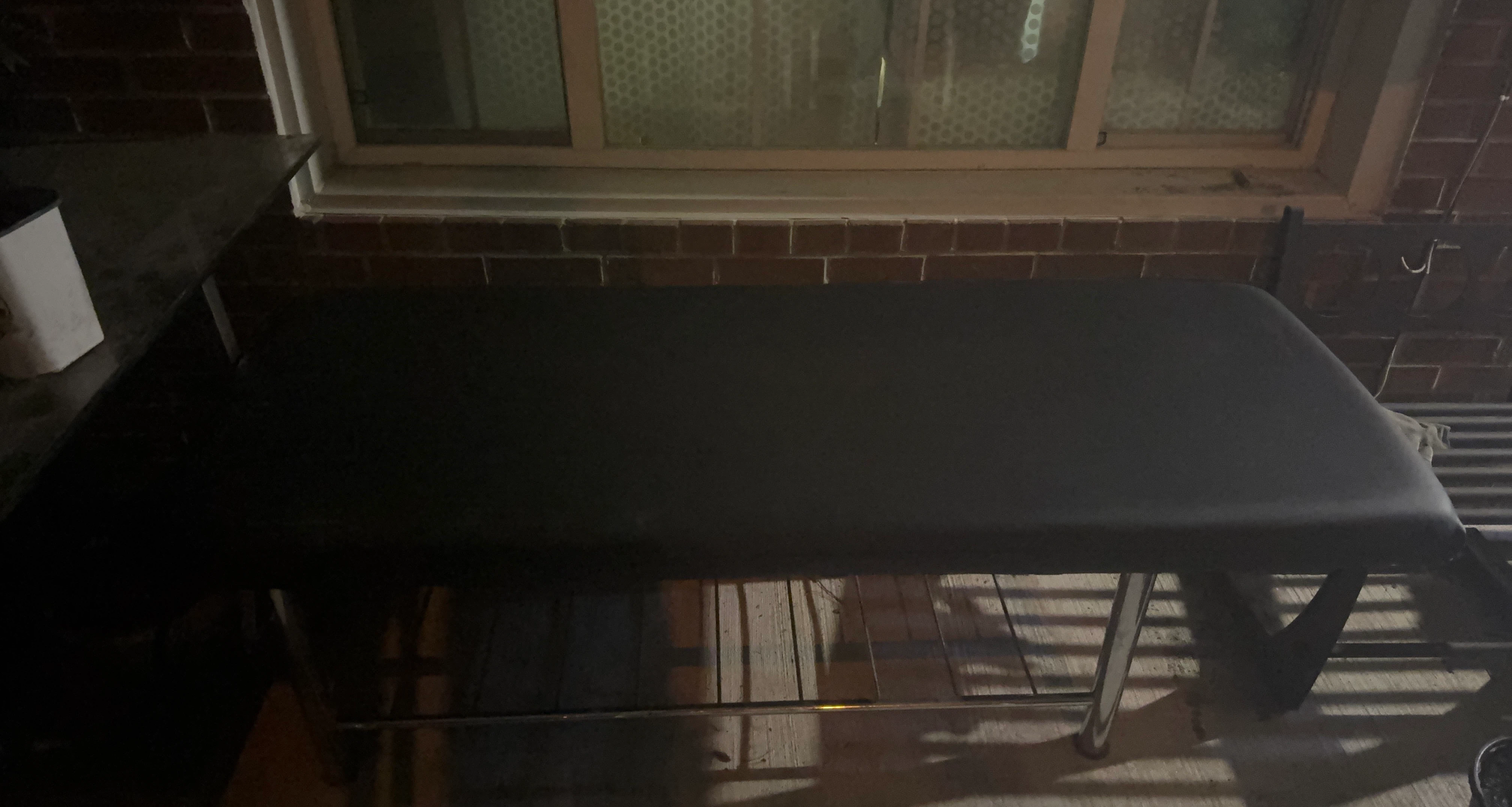 Black Massage Table with Face Hole
