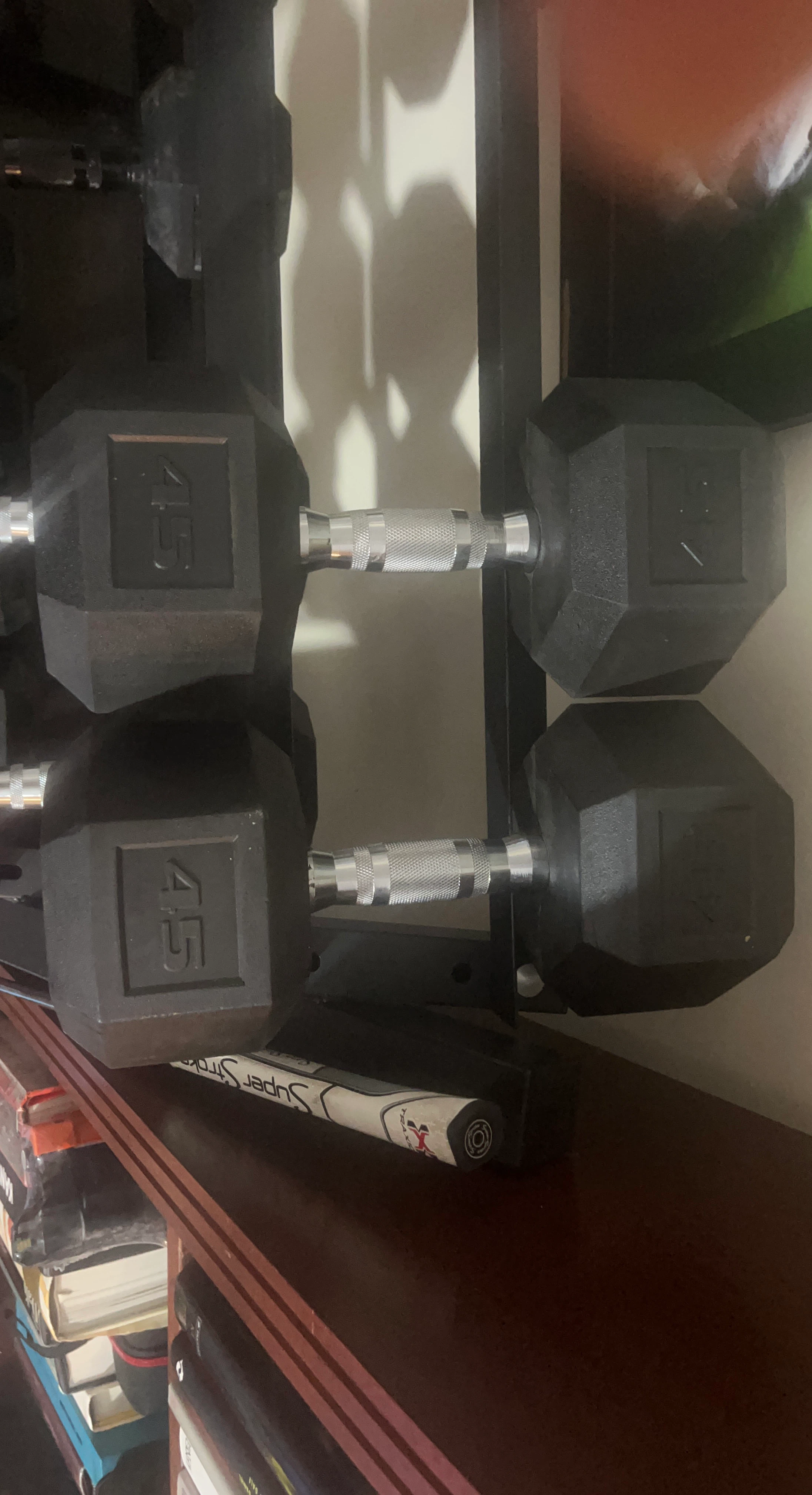 45 lb Hex Dumbbells
