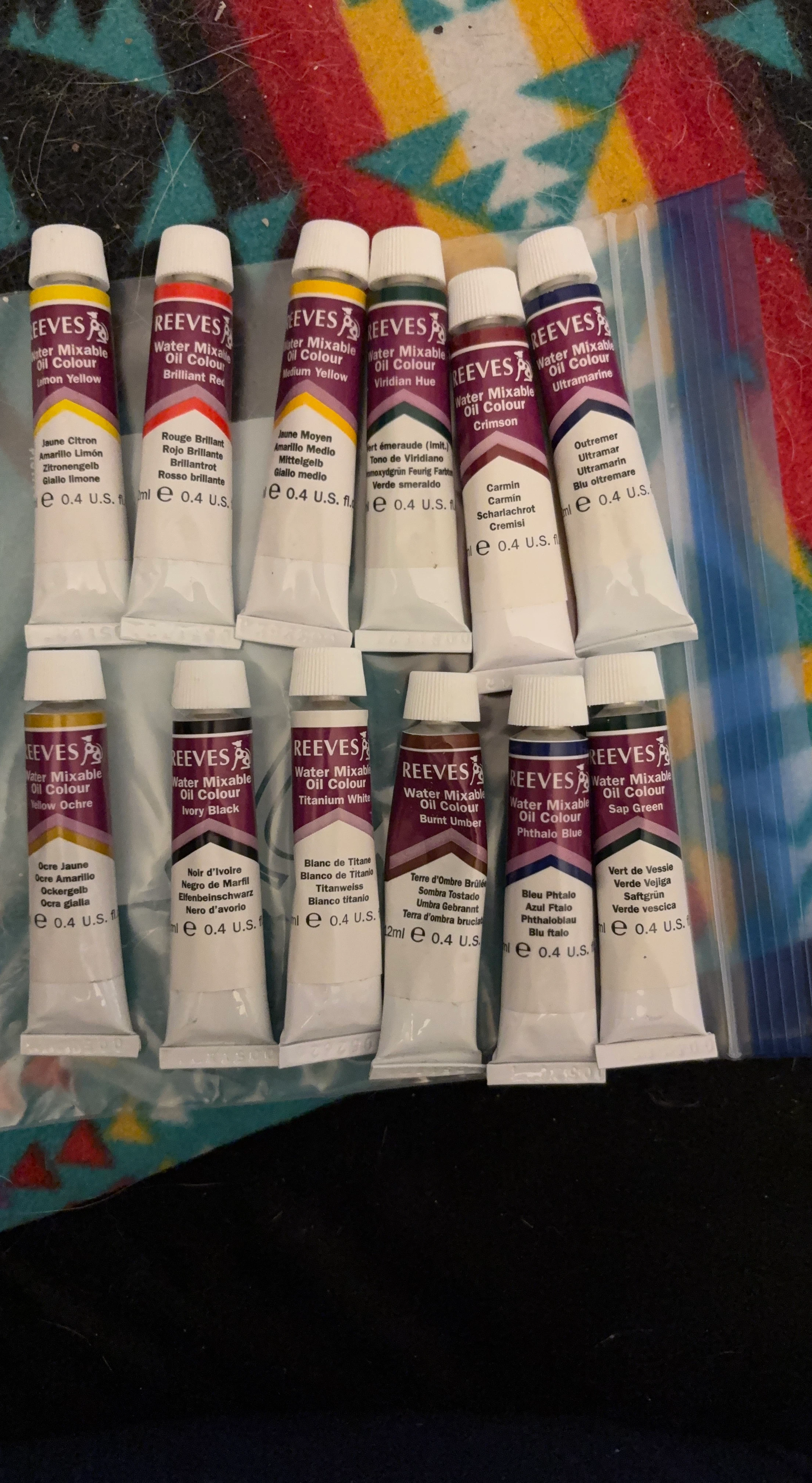 Reeves Water Mixable Oil Colour Set