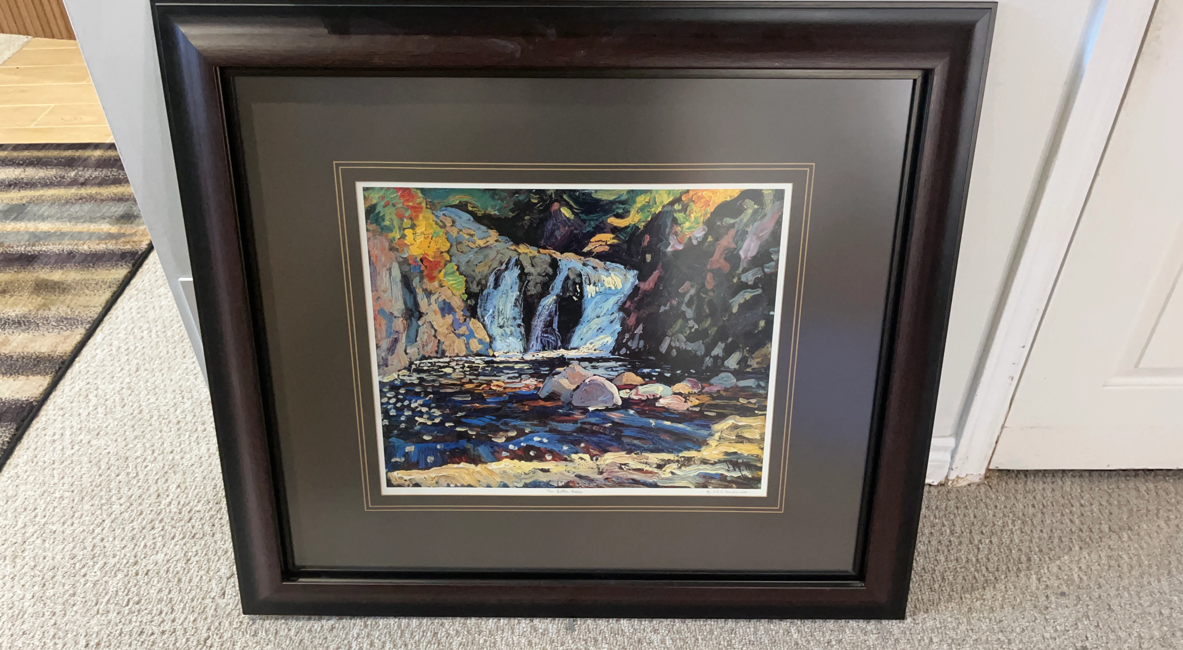 Framed Art Print - "The Little Falls"