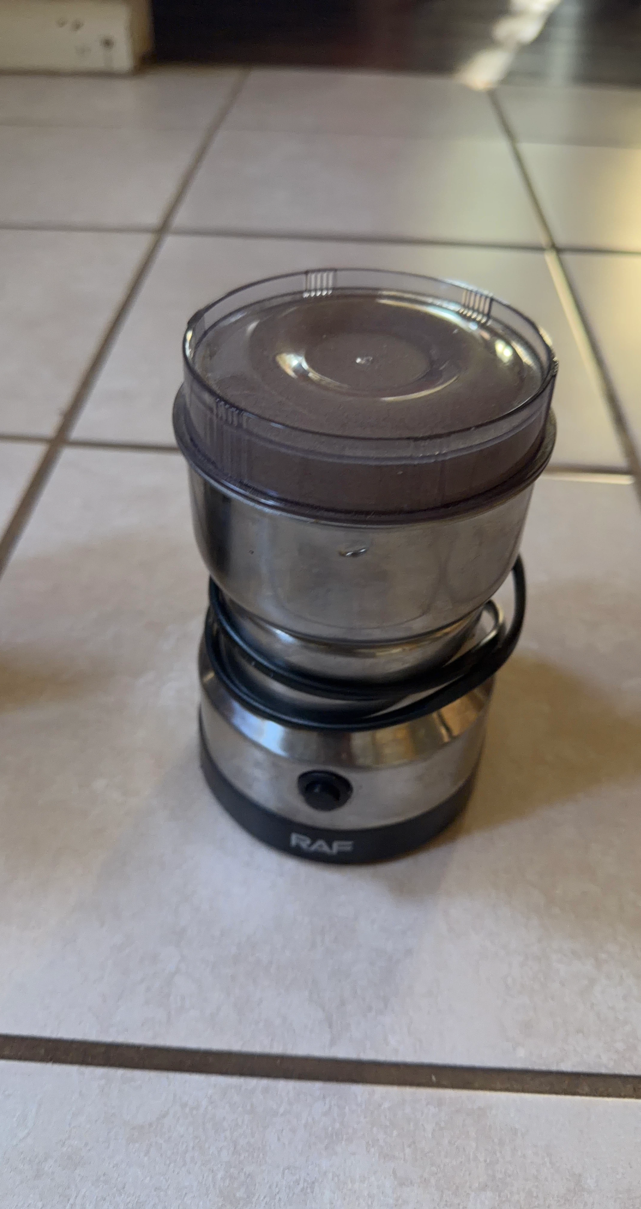 RAF Stainless Steel Electric Spice and Coffee Grinder