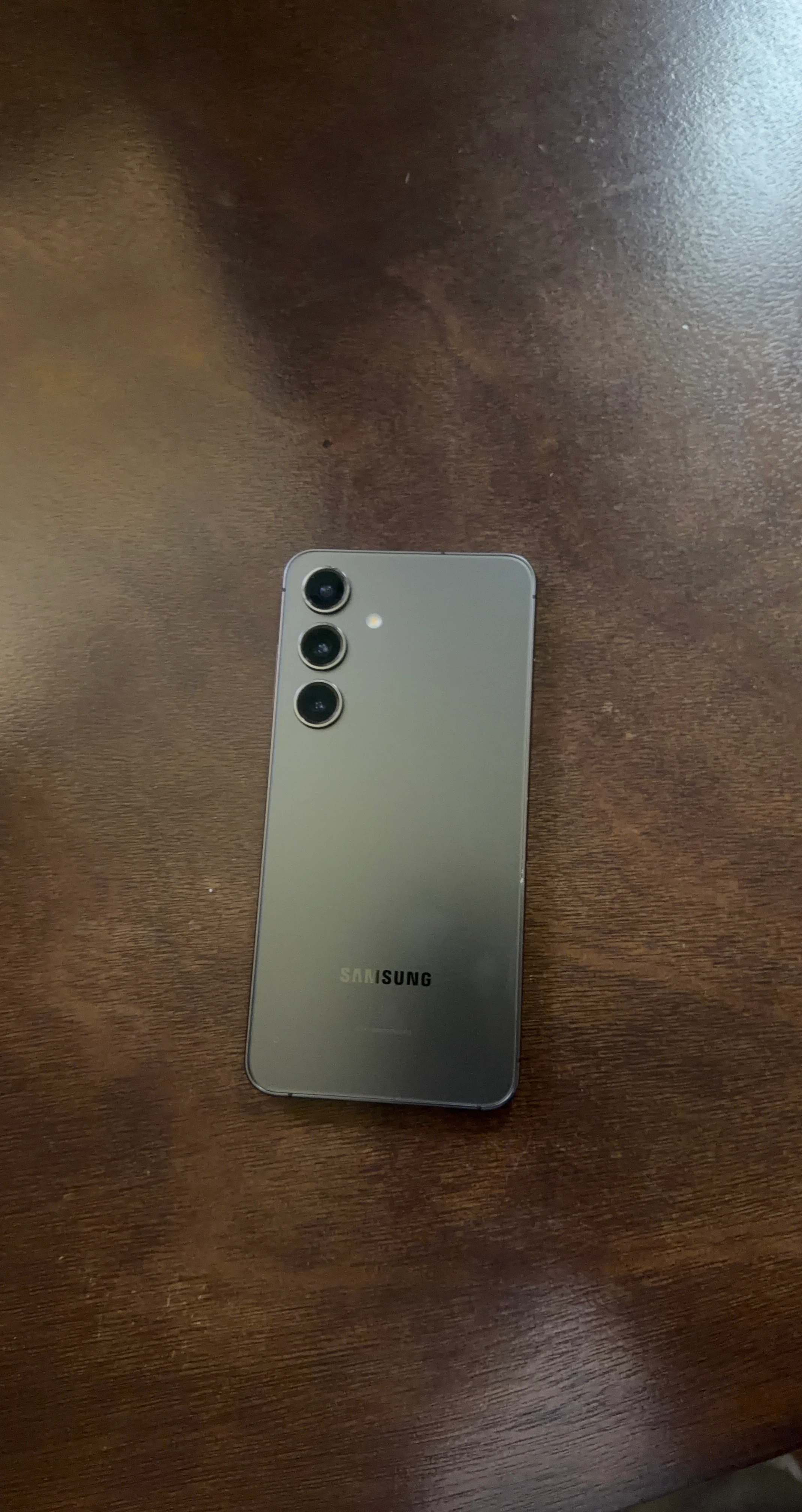 Samsung Galaxy S24 smartphone in grey