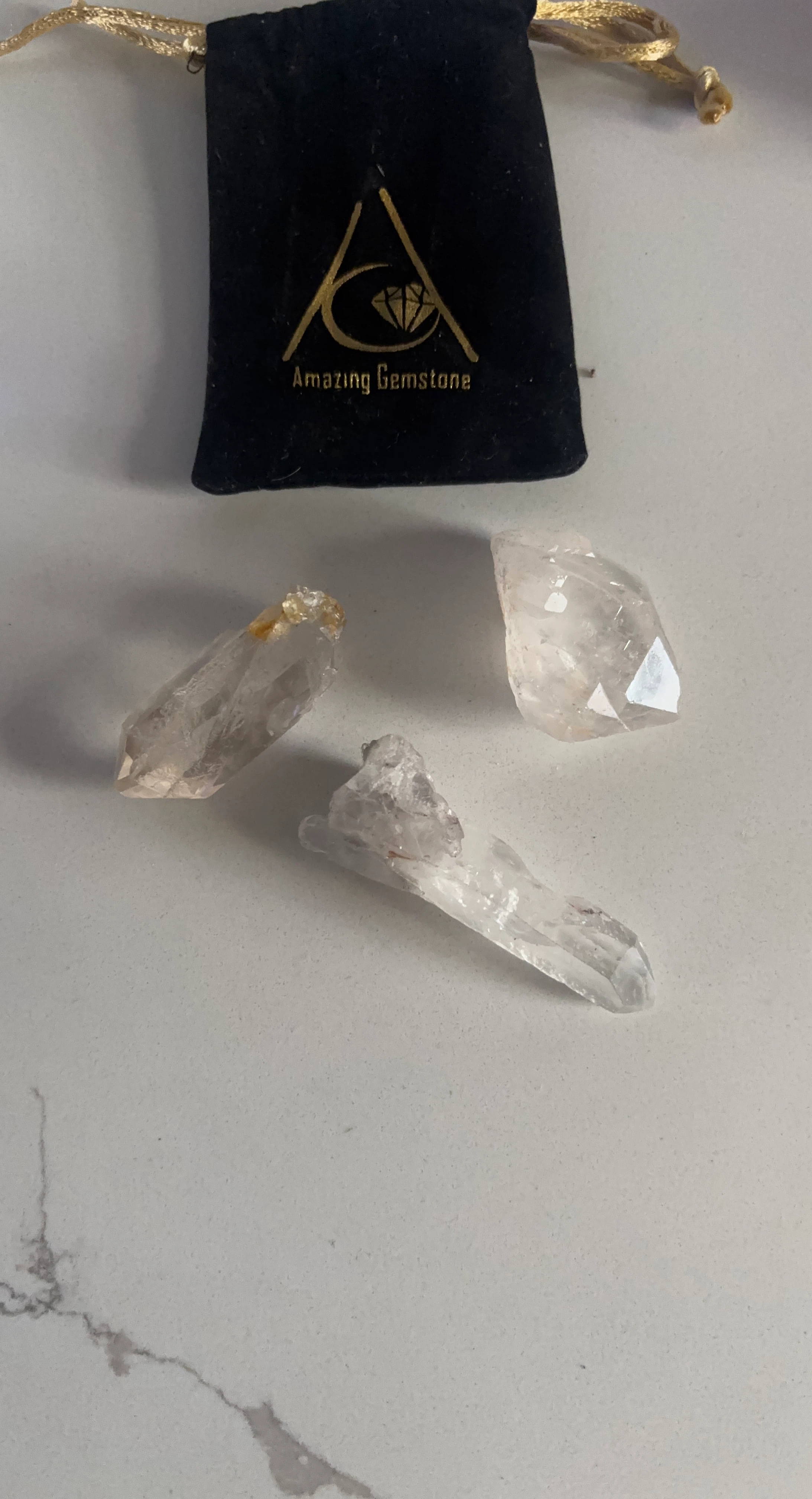 Gemstone Crystal Points (Set of 3)