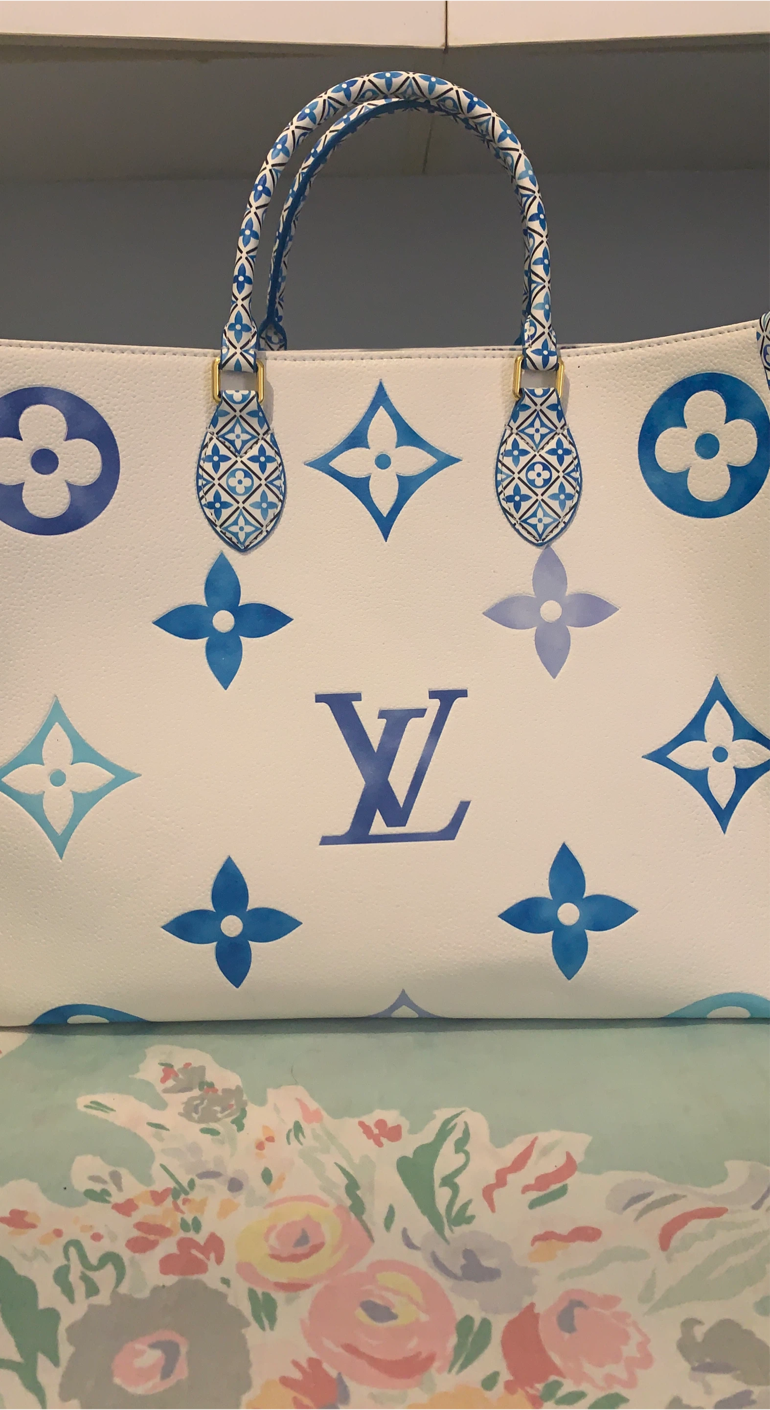 Louis Vuitton White Monogram Tote Bag