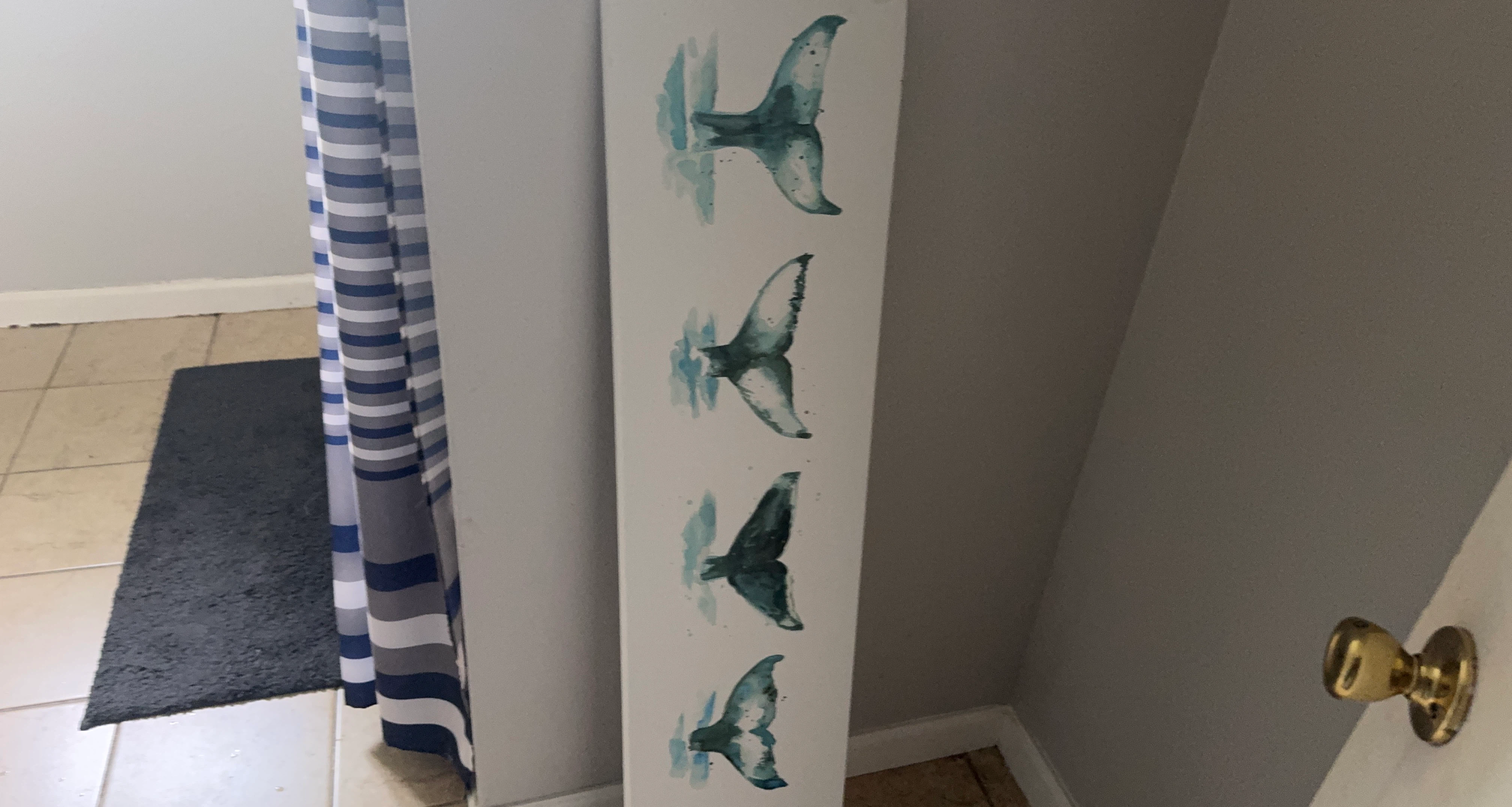Nautical Whale Tail Wall Art