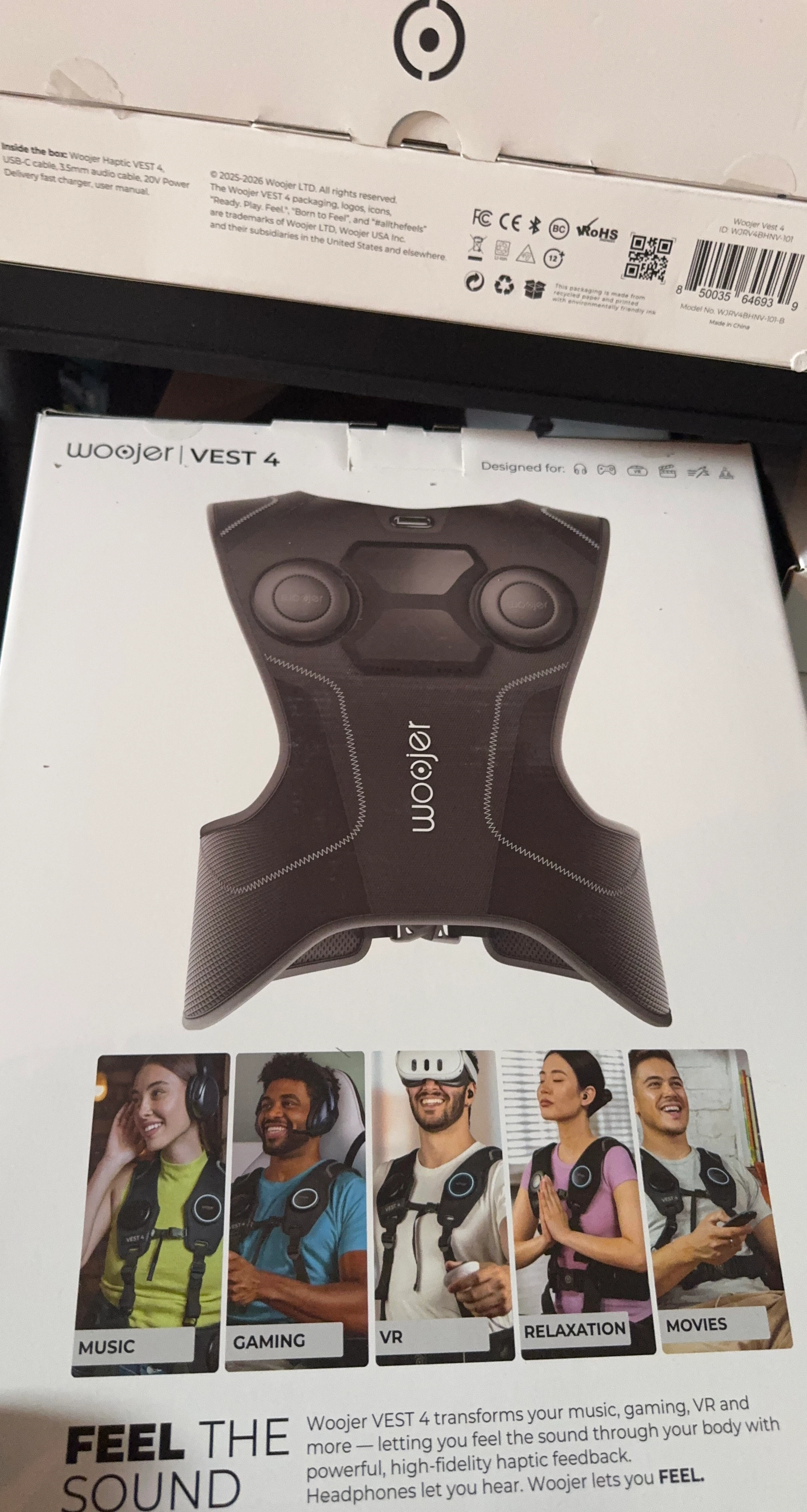 Woojer Haptic VEST 4 Black