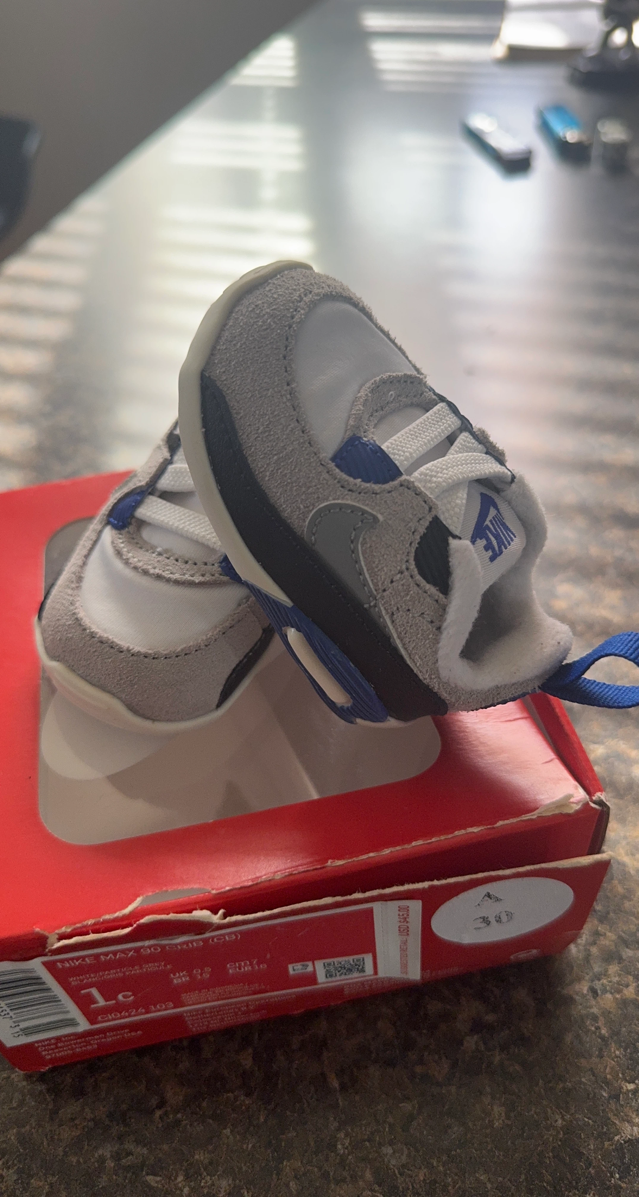 Nike Air Max 90 Crib (CB) Toddler Shoes Size 1c