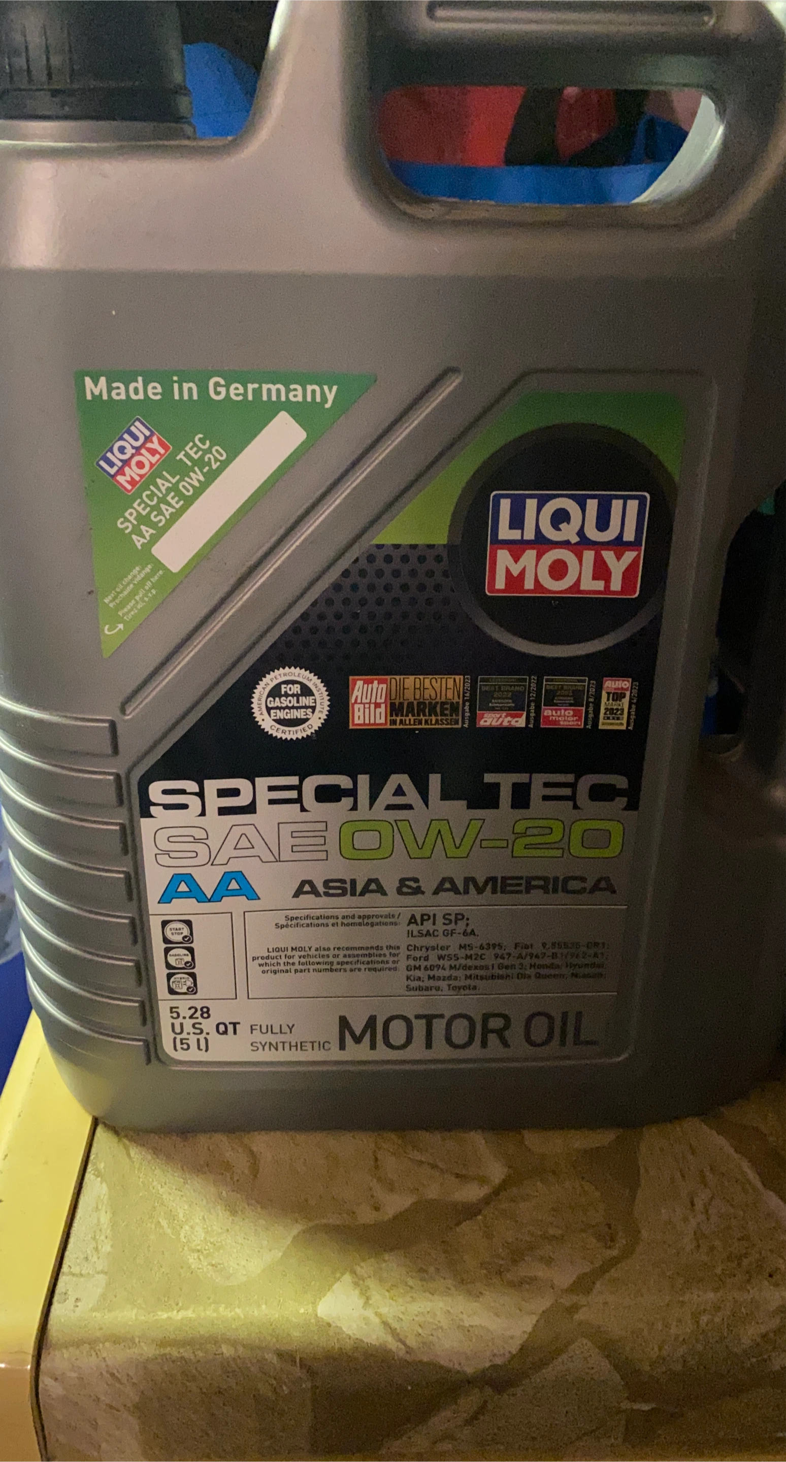 Liqui Moly Special Tec AA SAE 0W-20 Motor Oil 5L