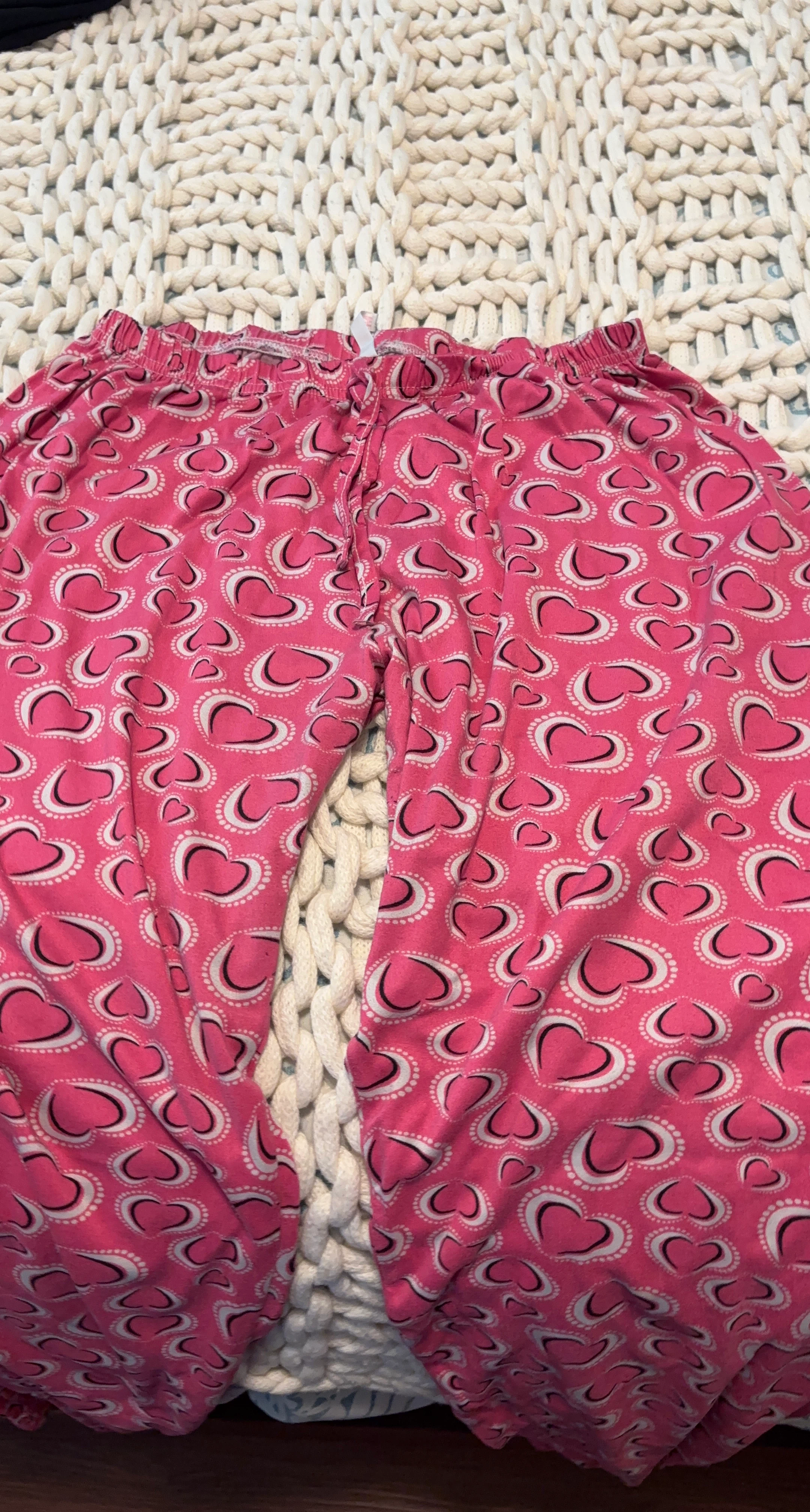 Pink Heart Pajama Pants