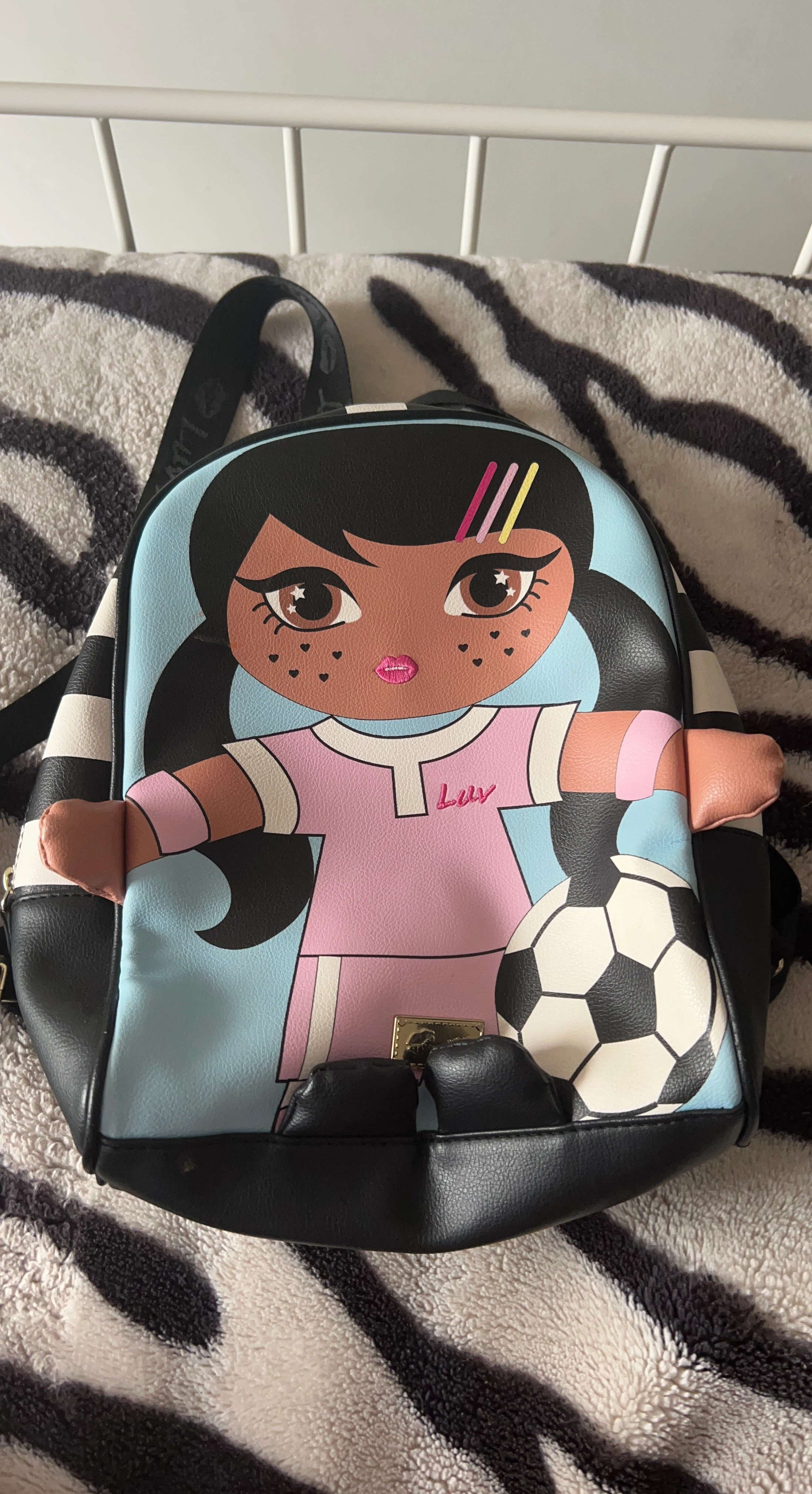 Luv Betsy Soccer Girl Small Backpack