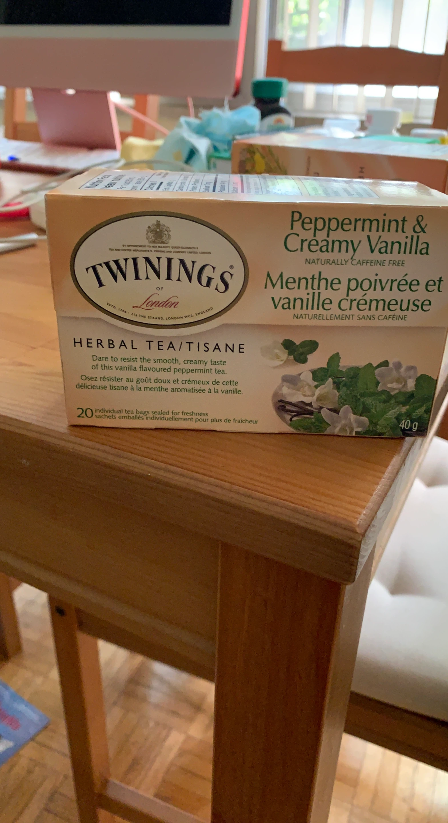 Twinings Peppermint & Creamy Vanilla Herbal Tea 20 Bags