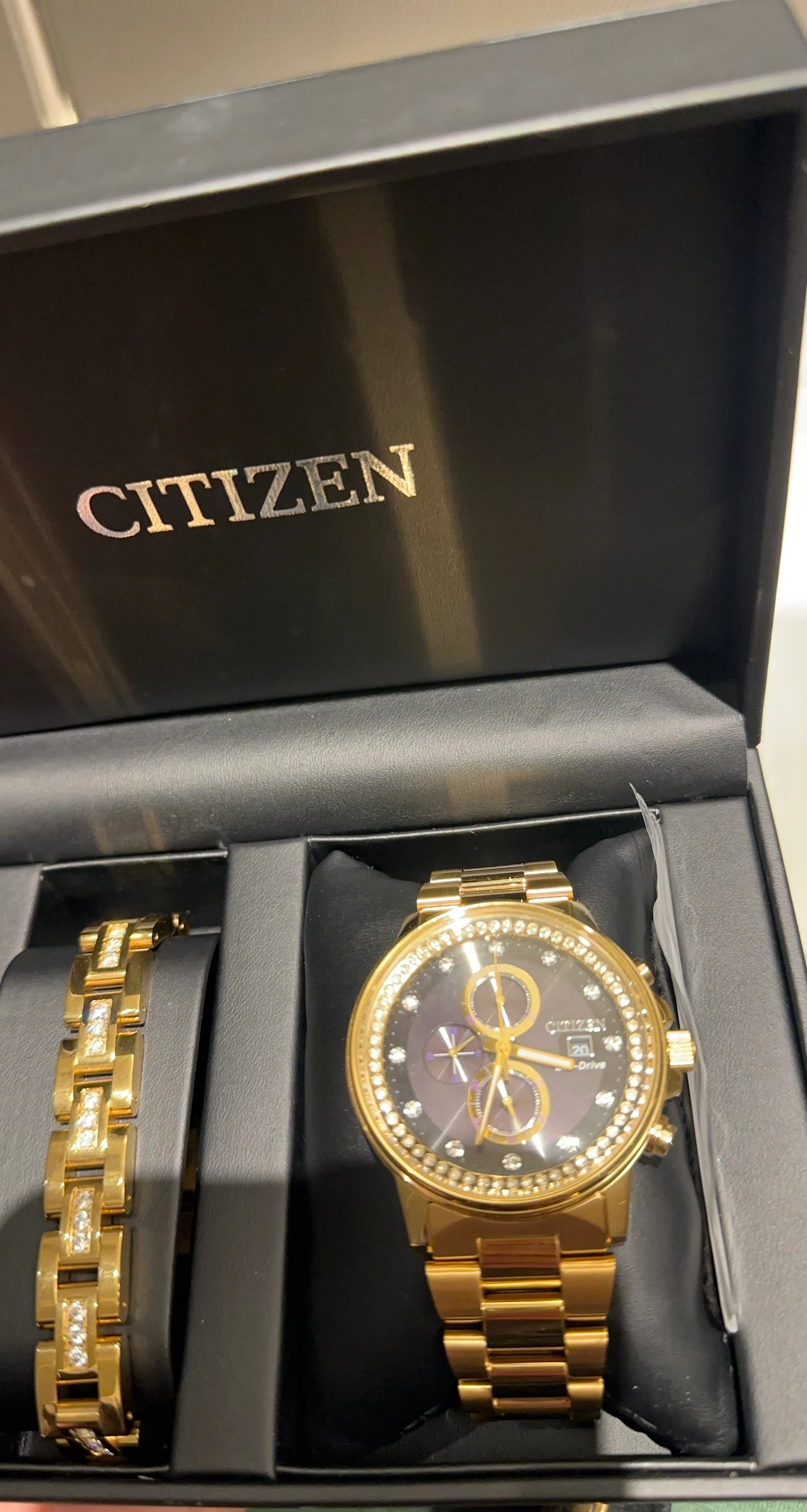 Citizen Gold Crystal Watch