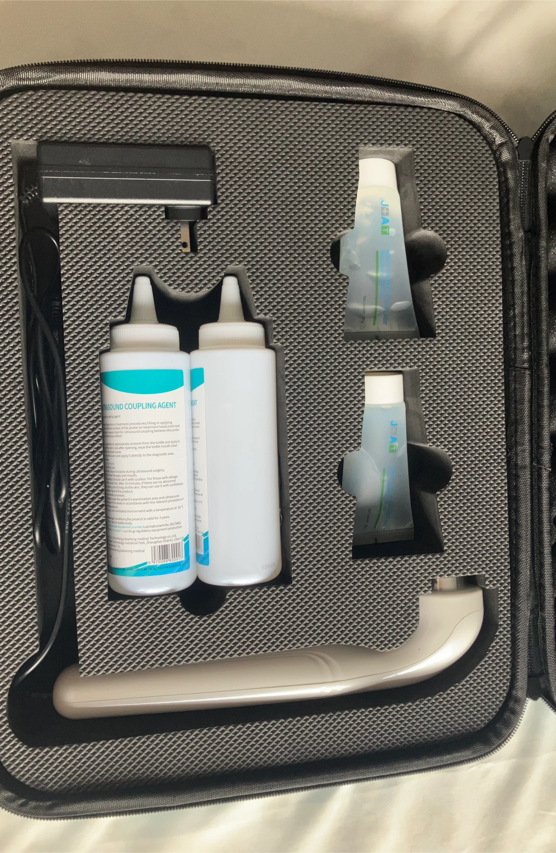 Ultrasound Coupling Agent Kit with Transducer